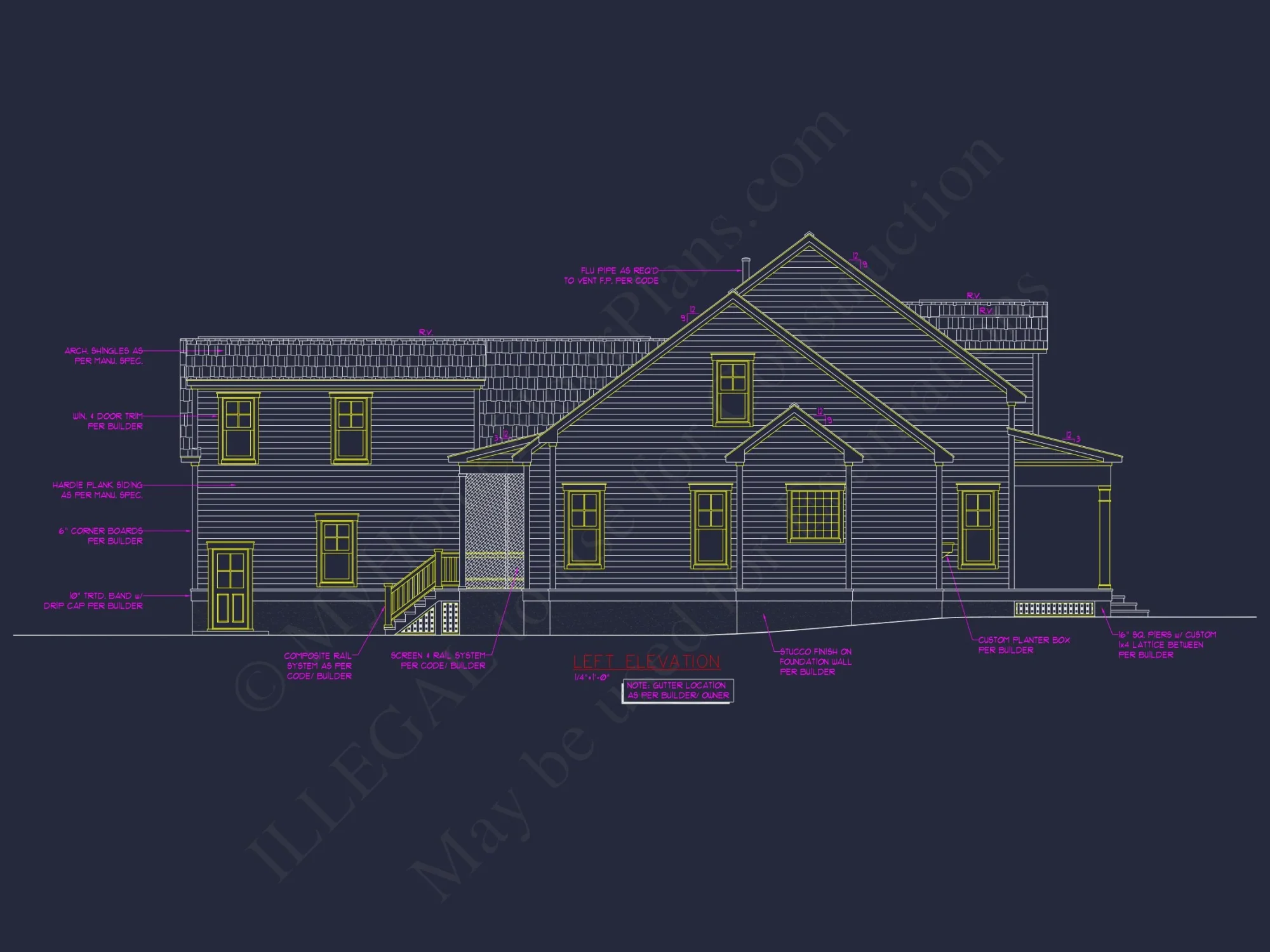 Craftsman house Plan with CAD Designs and Spacious Layout