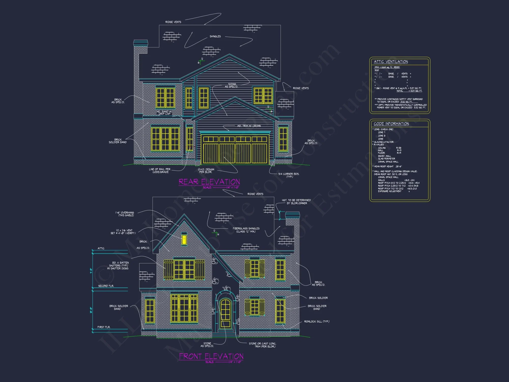 Elegant Tudor house Design with CAD Floor Plans & Blueprints