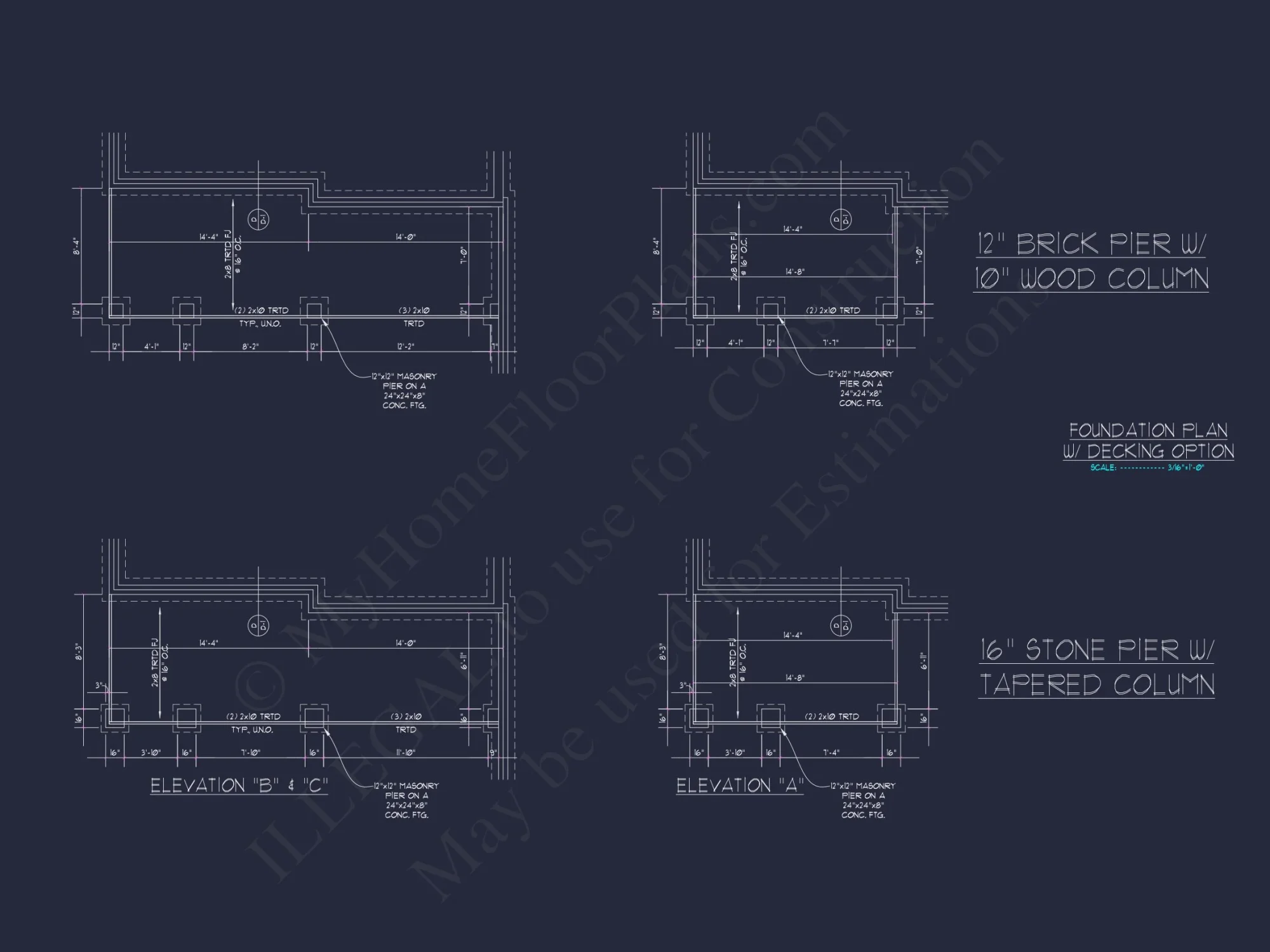 Elegant 2-Story house Plan with 4 Bedrooms and CAD Designs
