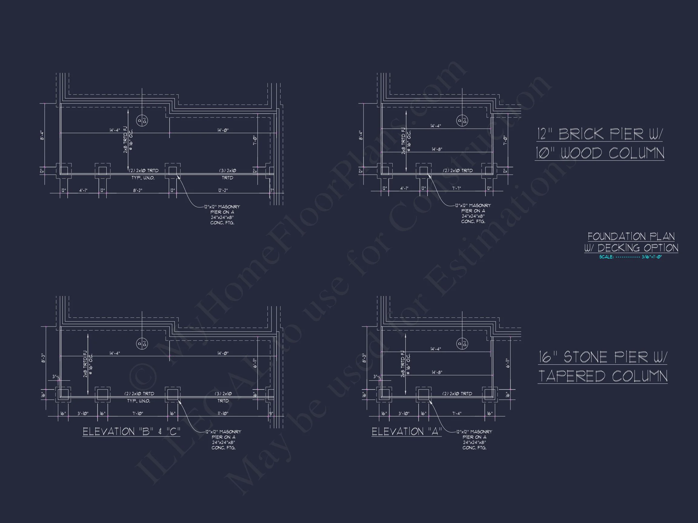 Elegant 2-Story house Plan with 4 Bedrooms and CAD Designs