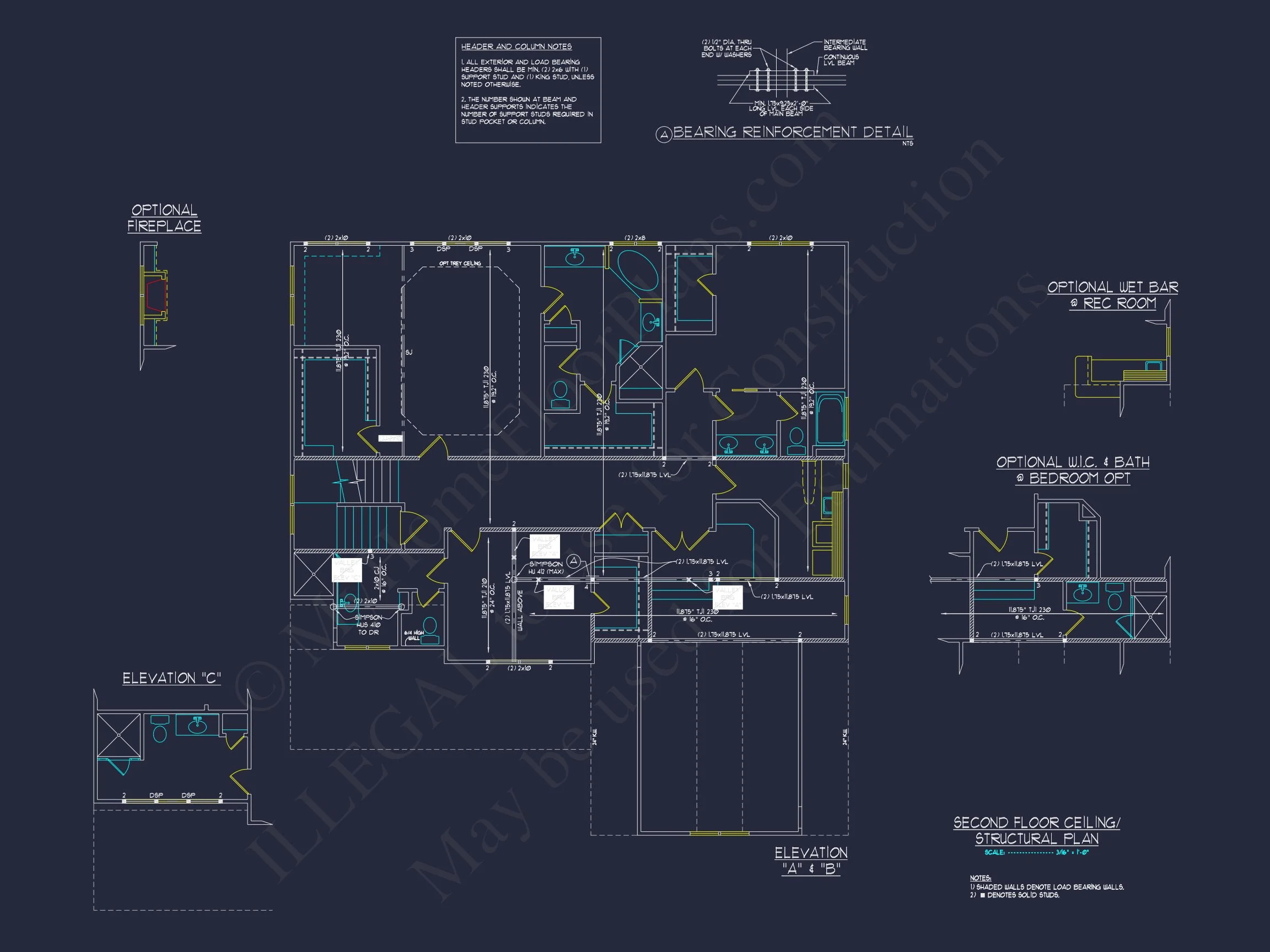 Elegant 2-Story house Plan with 4 Bedrooms and CAD Designs