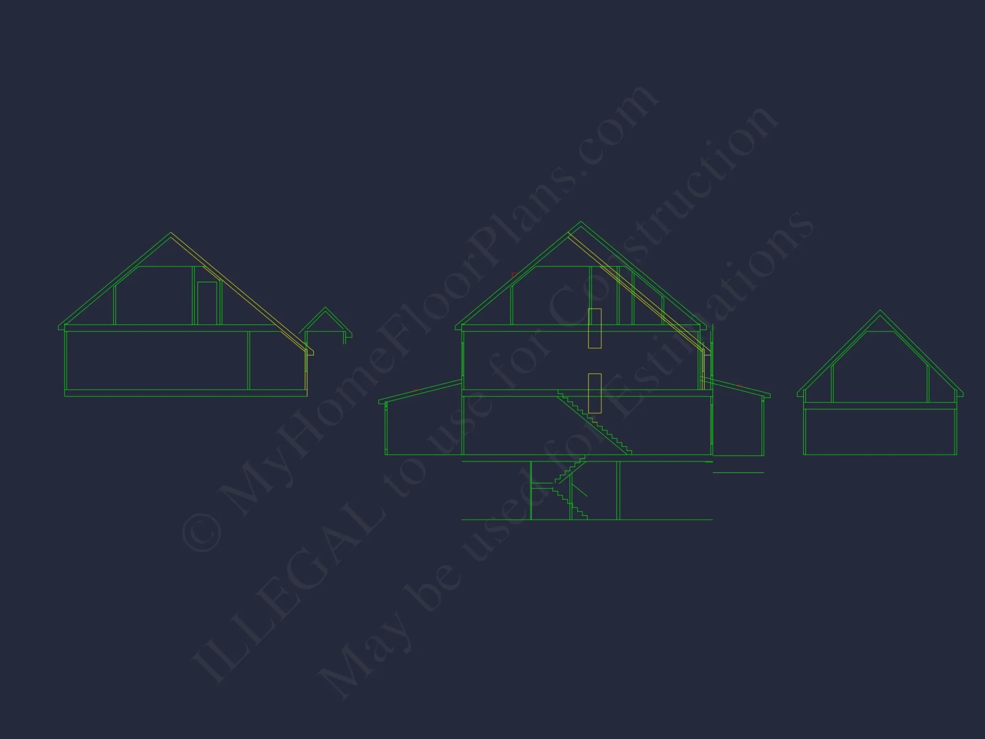 Elegant 2-Story house Plan with 4 Bedrooms and CAD Designs