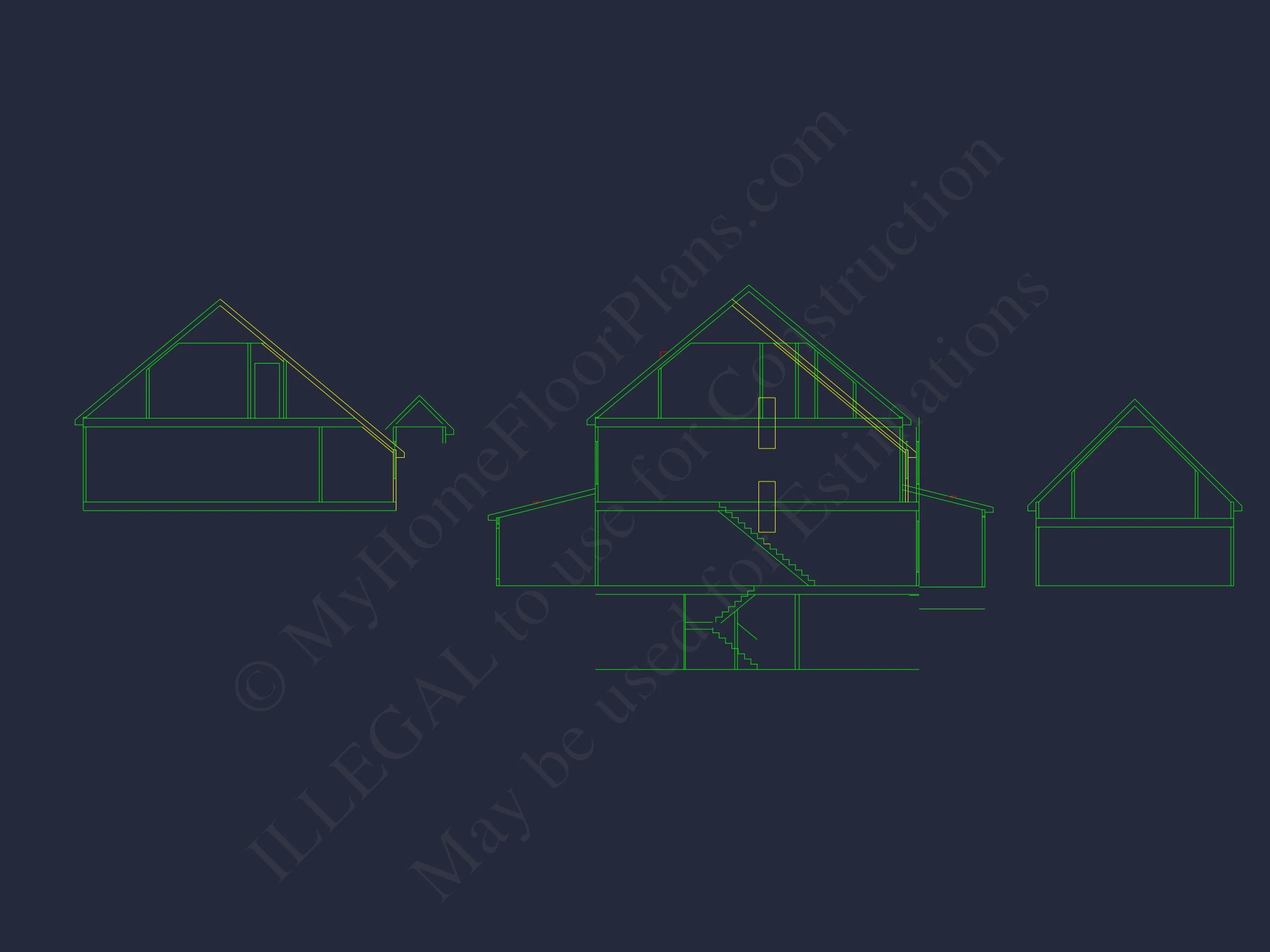 Elegant 2-Story house Plan with 4 Bedrooms and CAD Designs