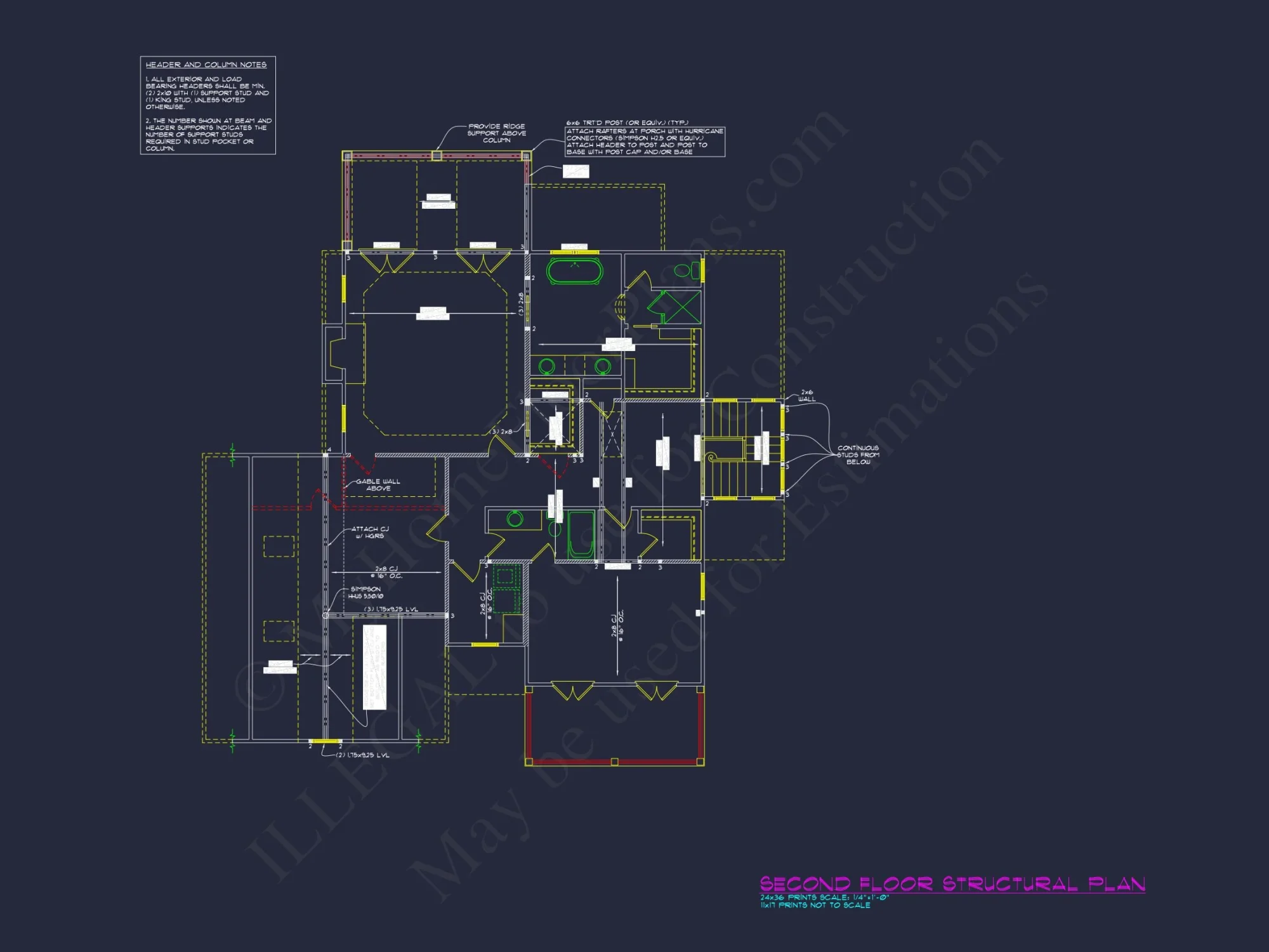 Charming 2-Story house Plan with Spacious CAD Blueprint Designs