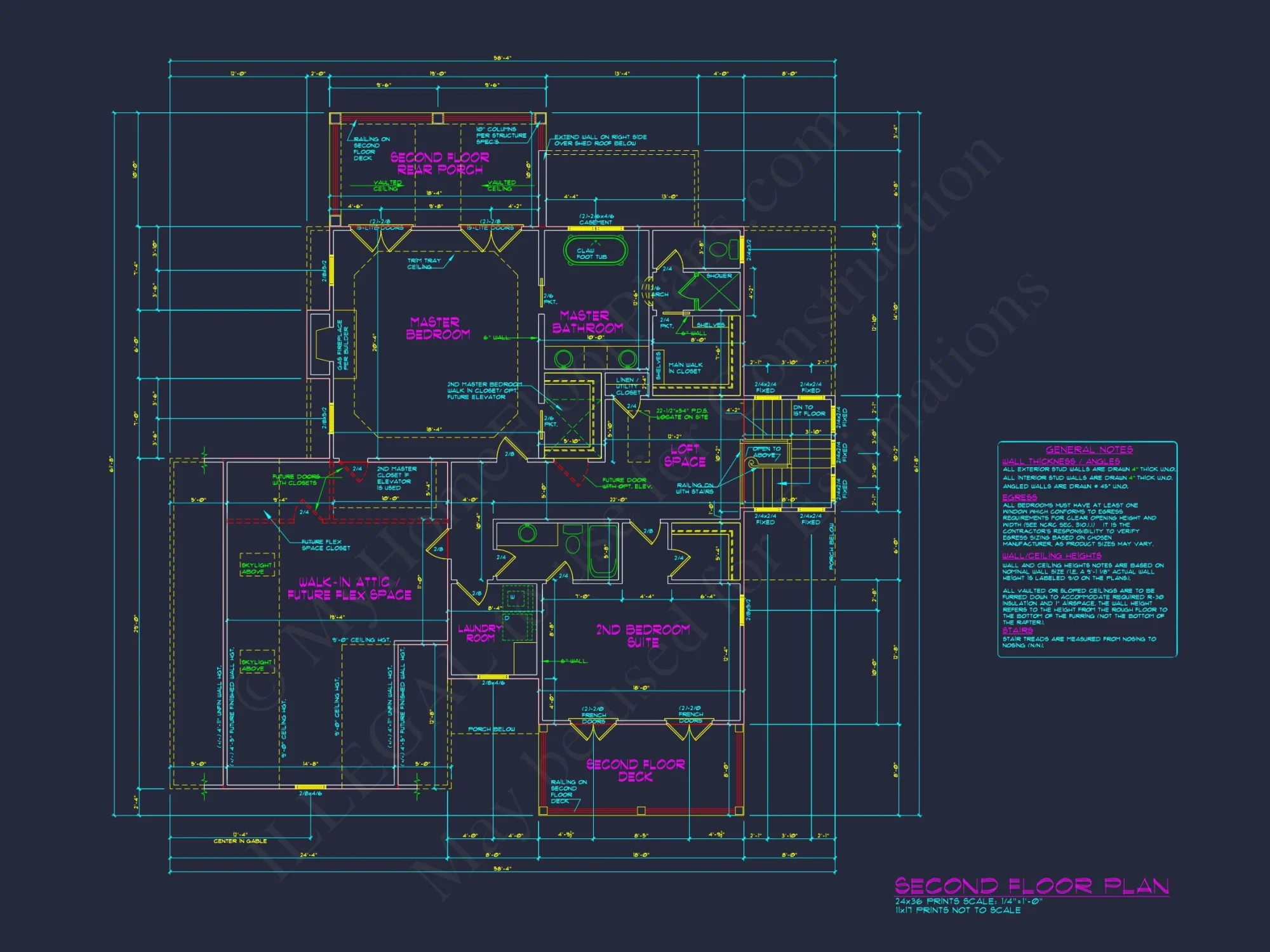 Charming 2-Story house Plan with Spacious CAD Blueprint Designs