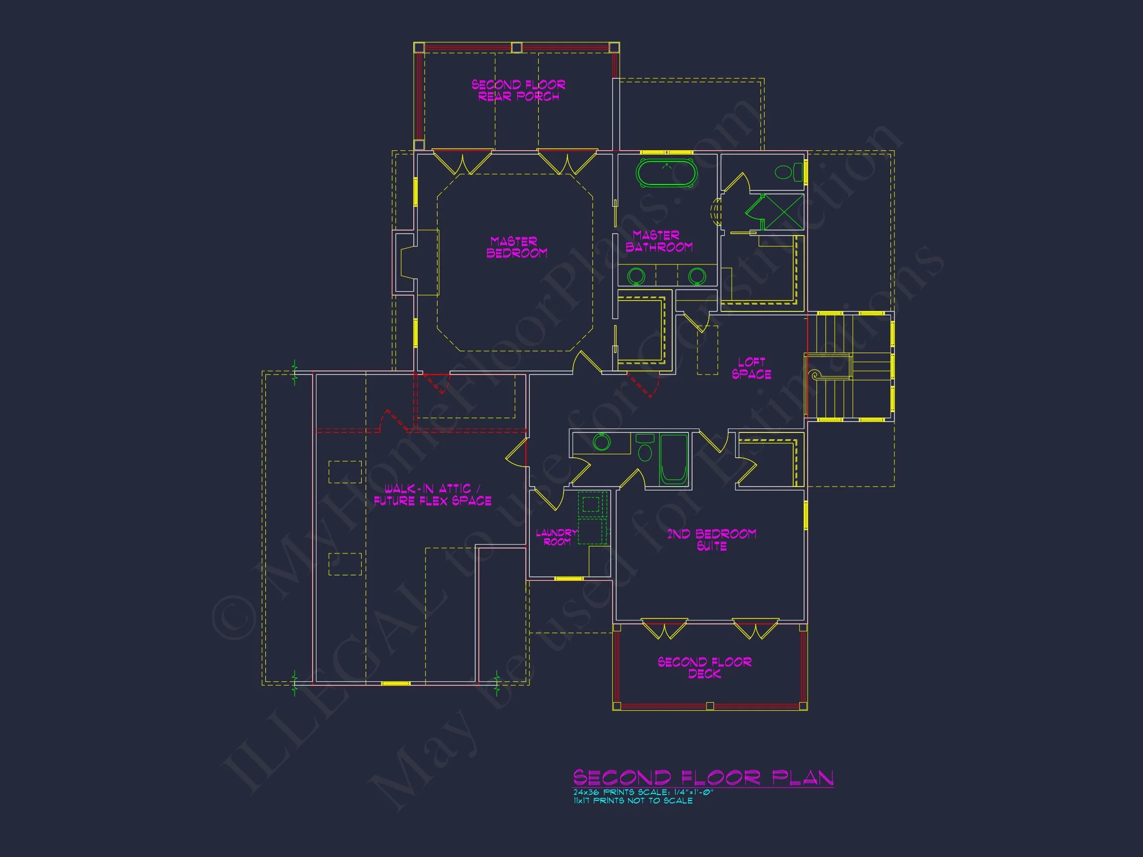 Charming 2-Story house Plan with Spacious CAD Blueprint Designs