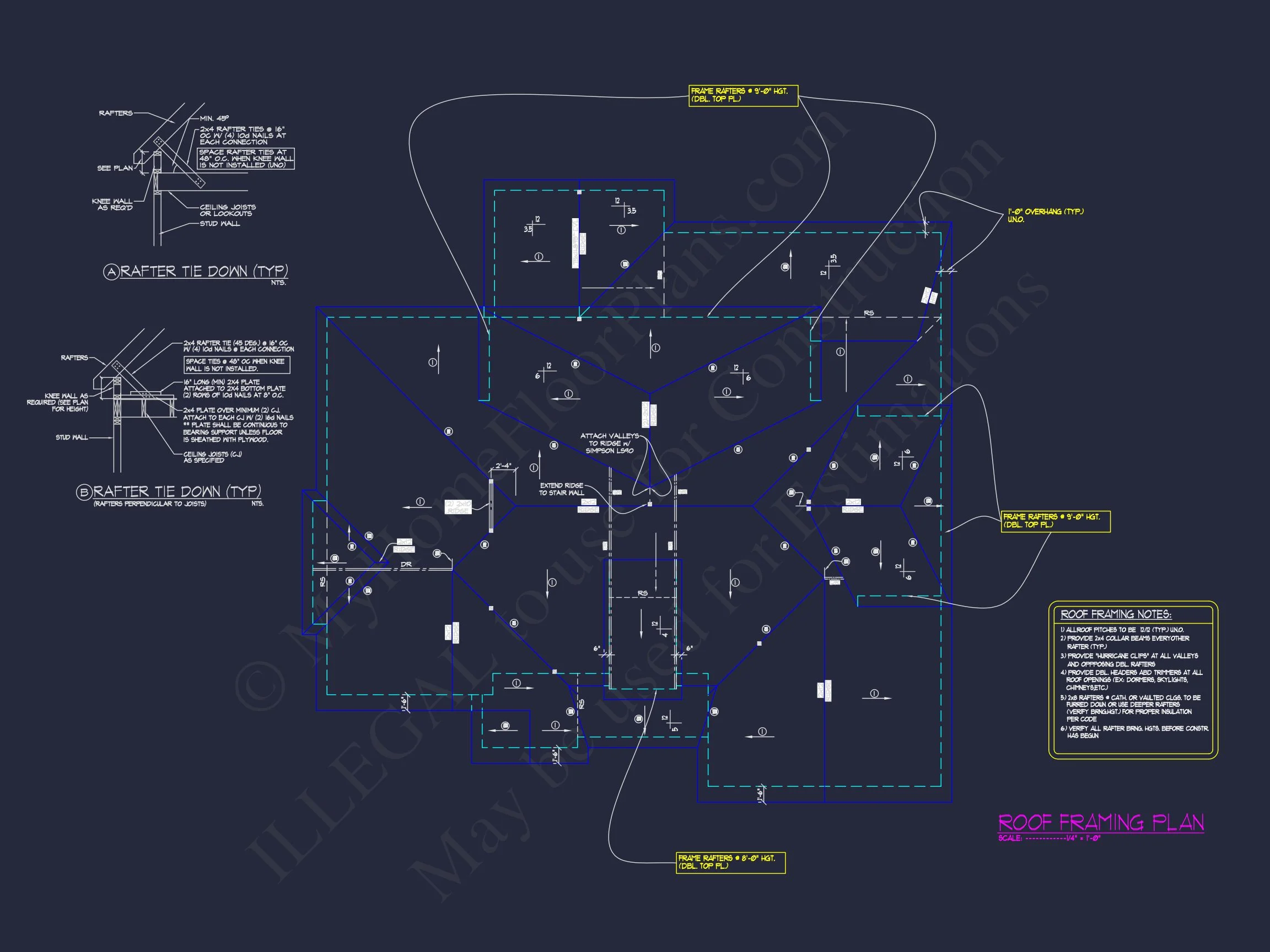11-1279 HOUSE PLAN - Modern House Plan with Open Layout, CAD Blueprint Designs 18 Modern house Plan with Open Layout, CAD Blueprint Designs