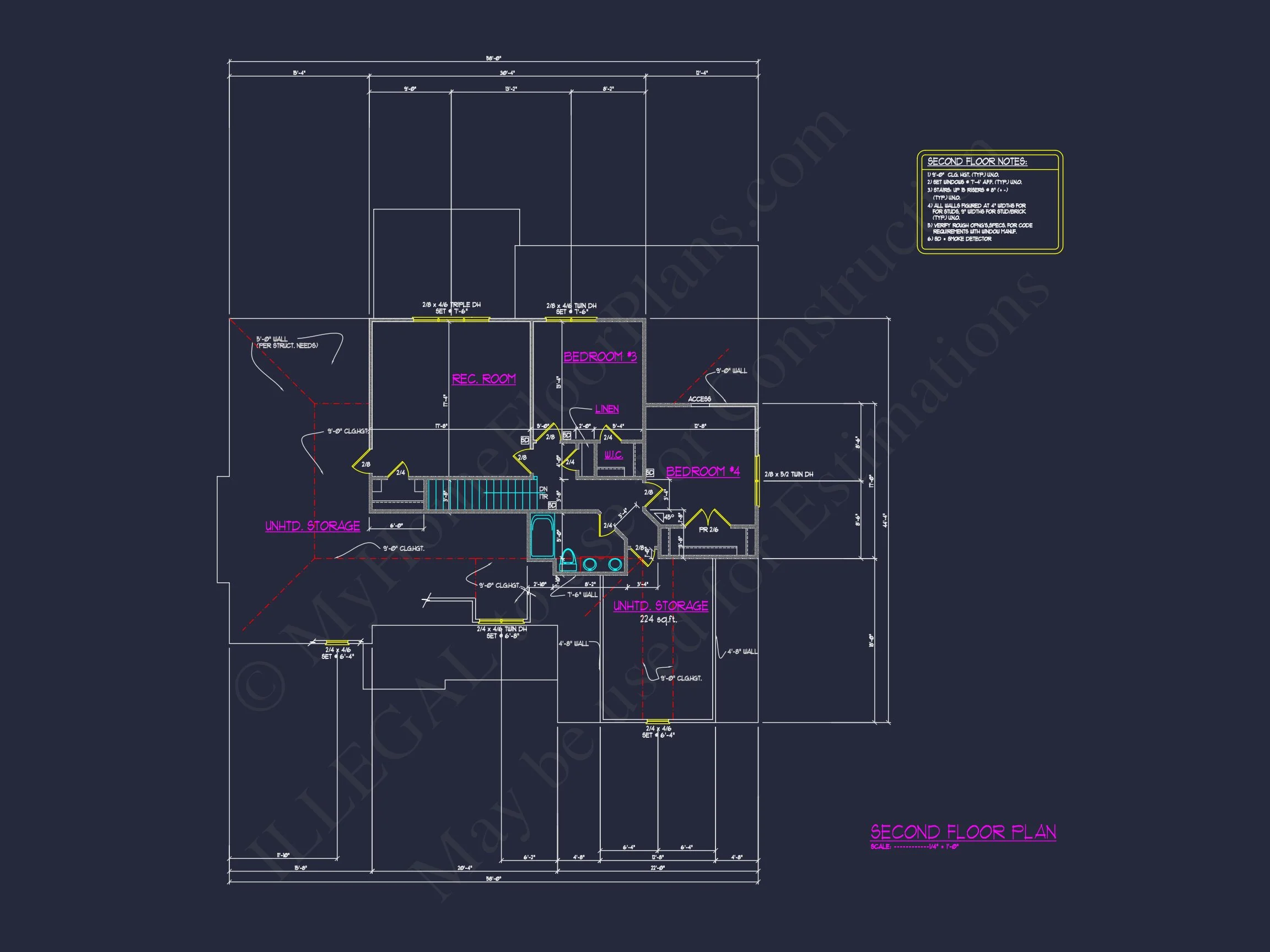 11-1279 HOUSE PLAN - Modern House Plan with Open Layout, CAD Blueprint Designs 15 Modern house Plan with Open Layout, CAD Blueprint Designs