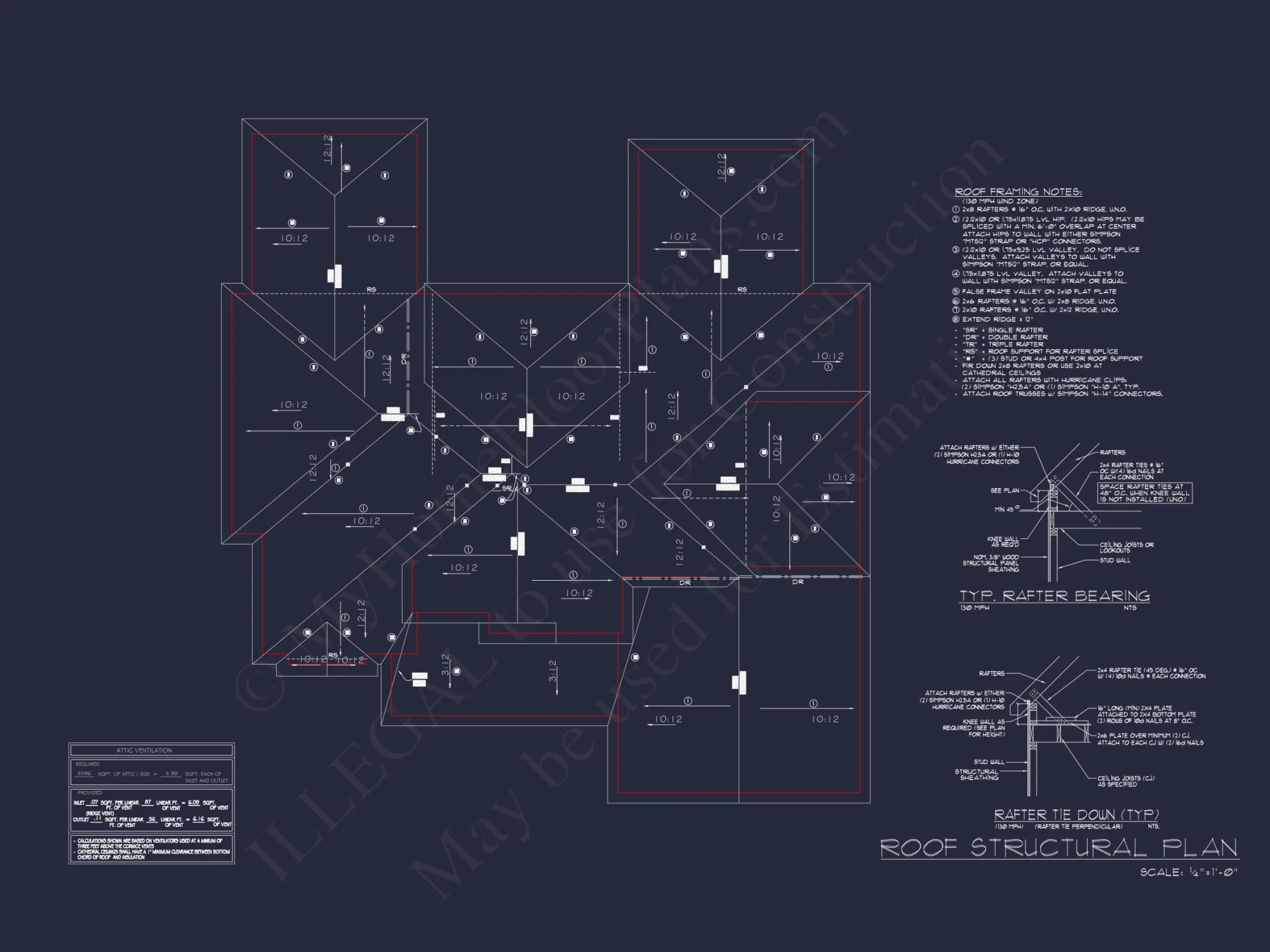 Traditional house Floor Plan with Blueprint Designs