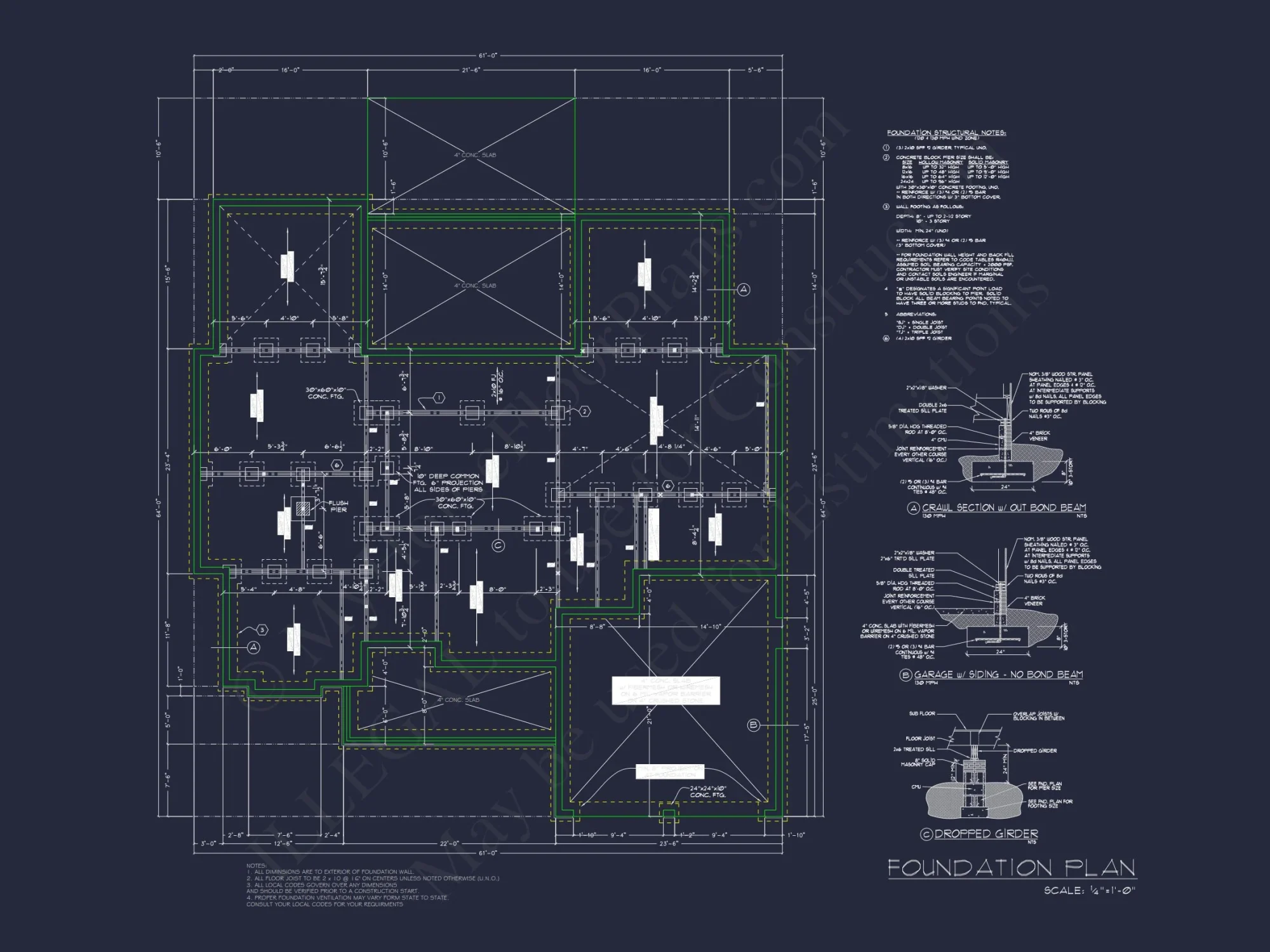 Traditional house Floor Plan with Blueprint Designs