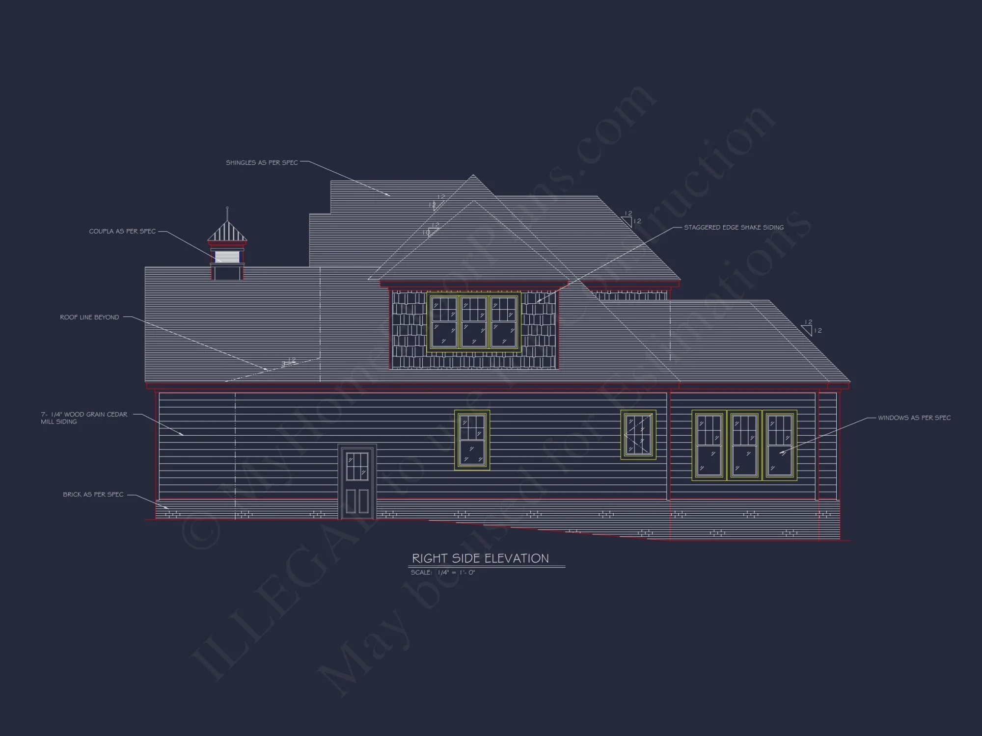 Traditional house Floor Plan with Blueprint Designs