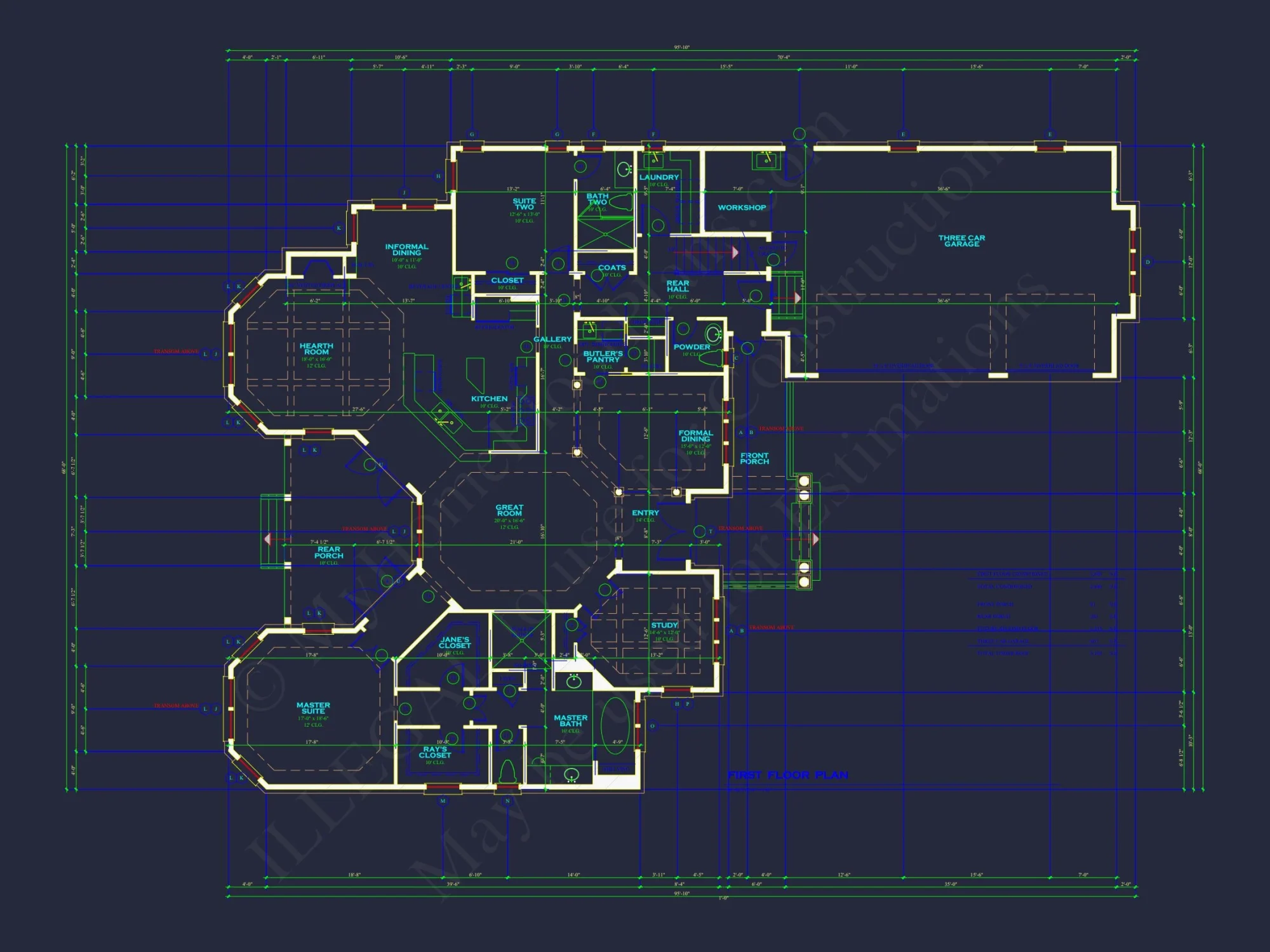 "Coastal Craftsman house design with detailed CAD blueprints and features, number 66"