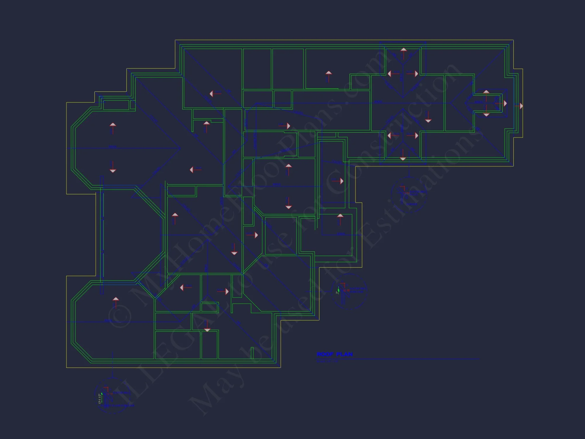 "Coastal Craftsman house design showcasing detailed CAD blueprints and unique architectural features"
