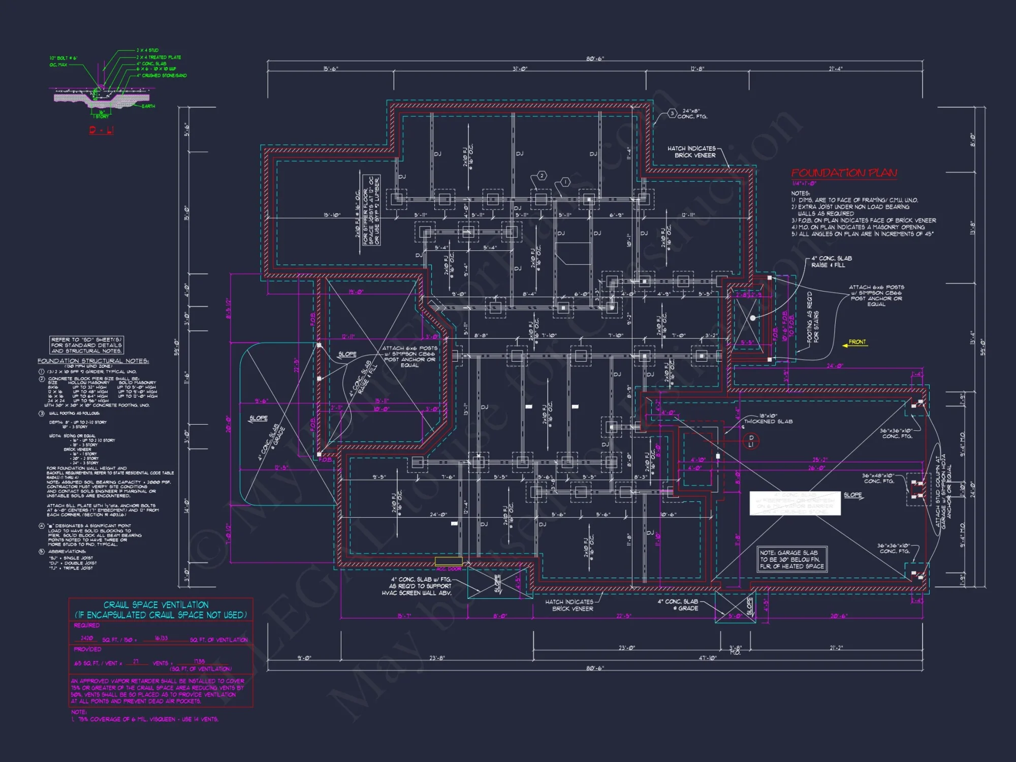 Modern Suburban house Plan with Blueprint and CAD Designs