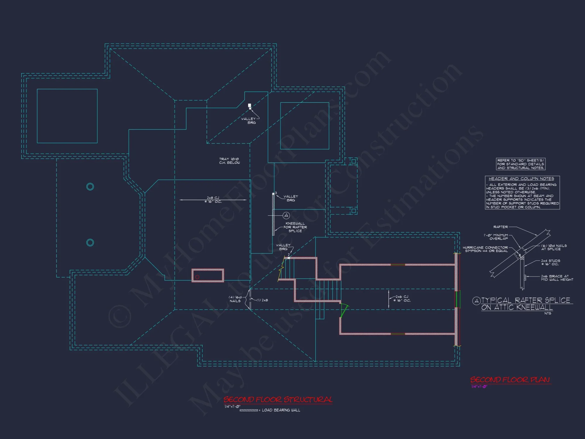 Modern Suburban house Plan with Blueprint and CAD Designs
