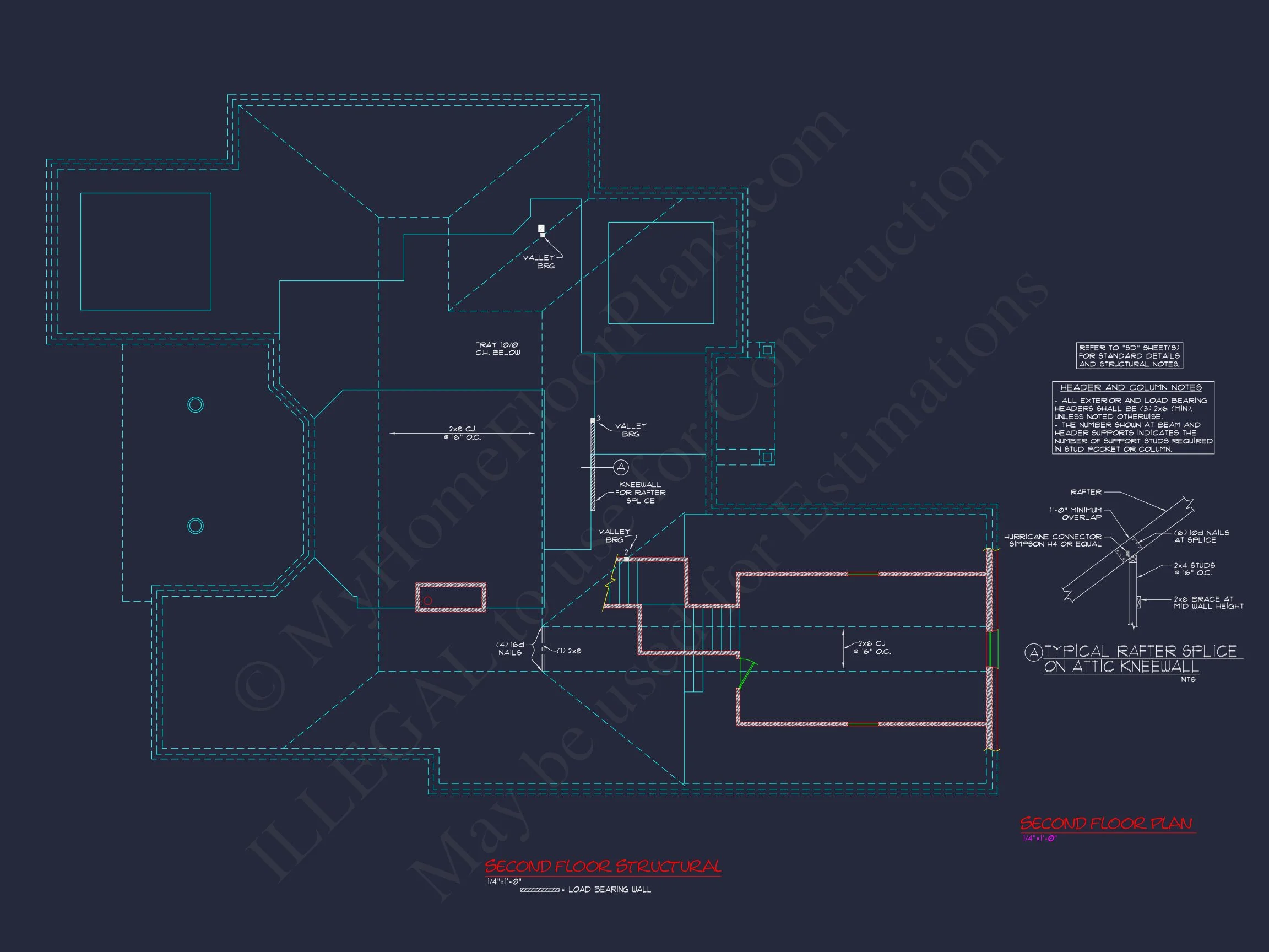 Modern Suburban house Plan with Blueprint and CAD Designs
