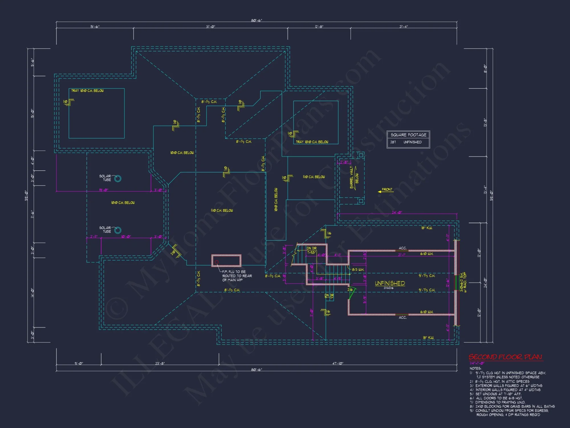 Modern Suburban house Plan with Blueprint and CAD Designs
