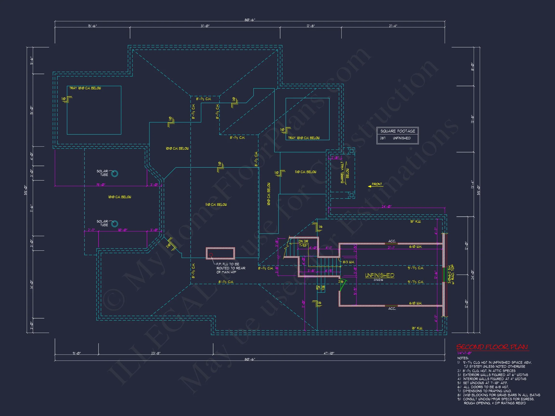 Modern Suburban house Plan with Blueprint and CAD Designs