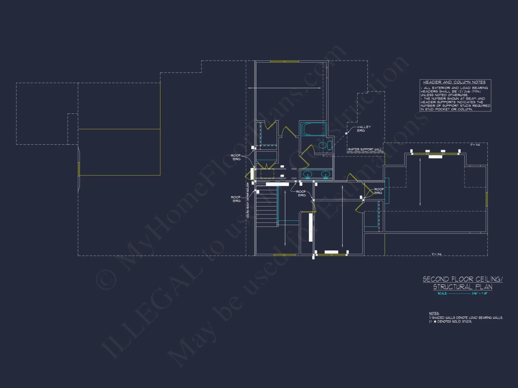 Stunning 2-Story house Plan with CAD Floor Plans and Designs