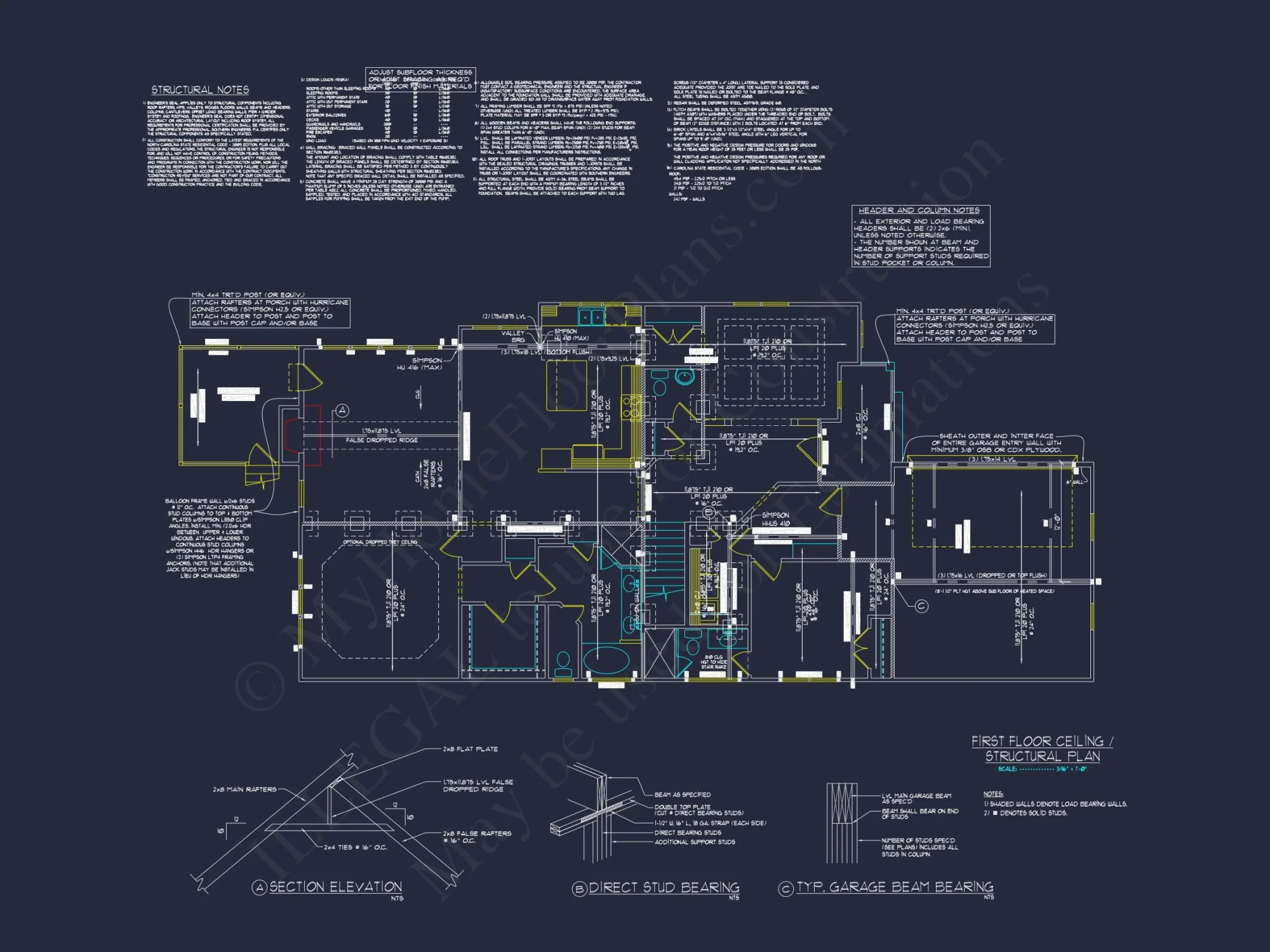 Stunning 2-Story house Plan with CAD Floor Plans and Designs