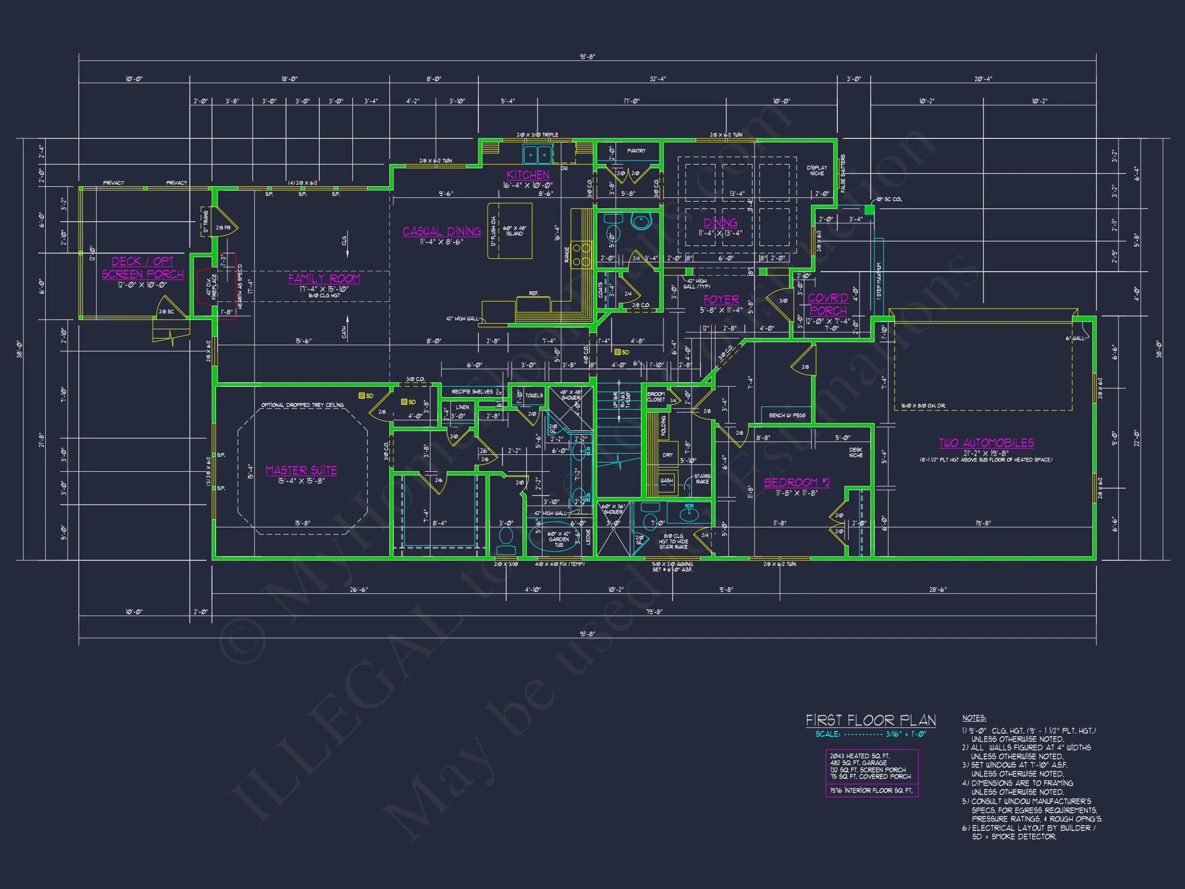 Stunning 2-Story house Plan with CAD Floor Plans and Designs