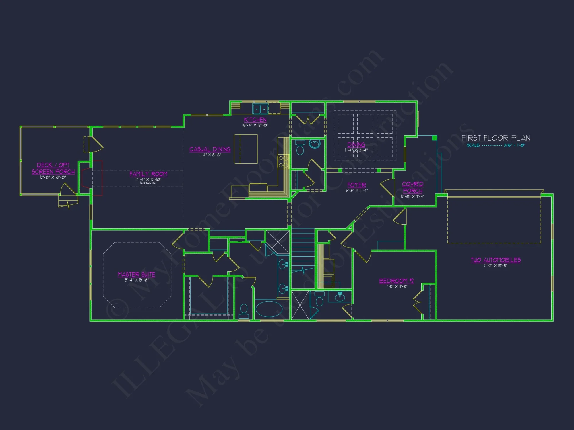 Stunning 2-Story house Plan with CAD Floor Plans and Designs