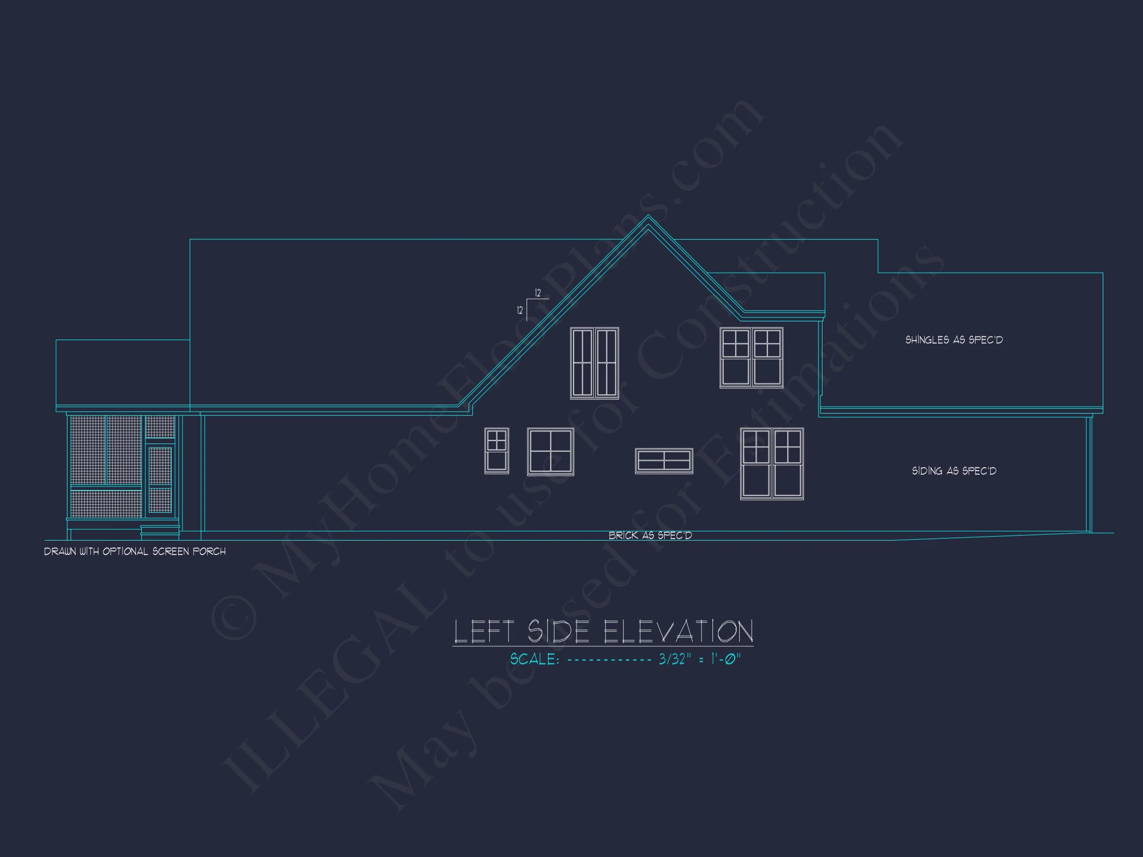 Stunning 2-Story house Plan with CAD Floor Plans and Designs
