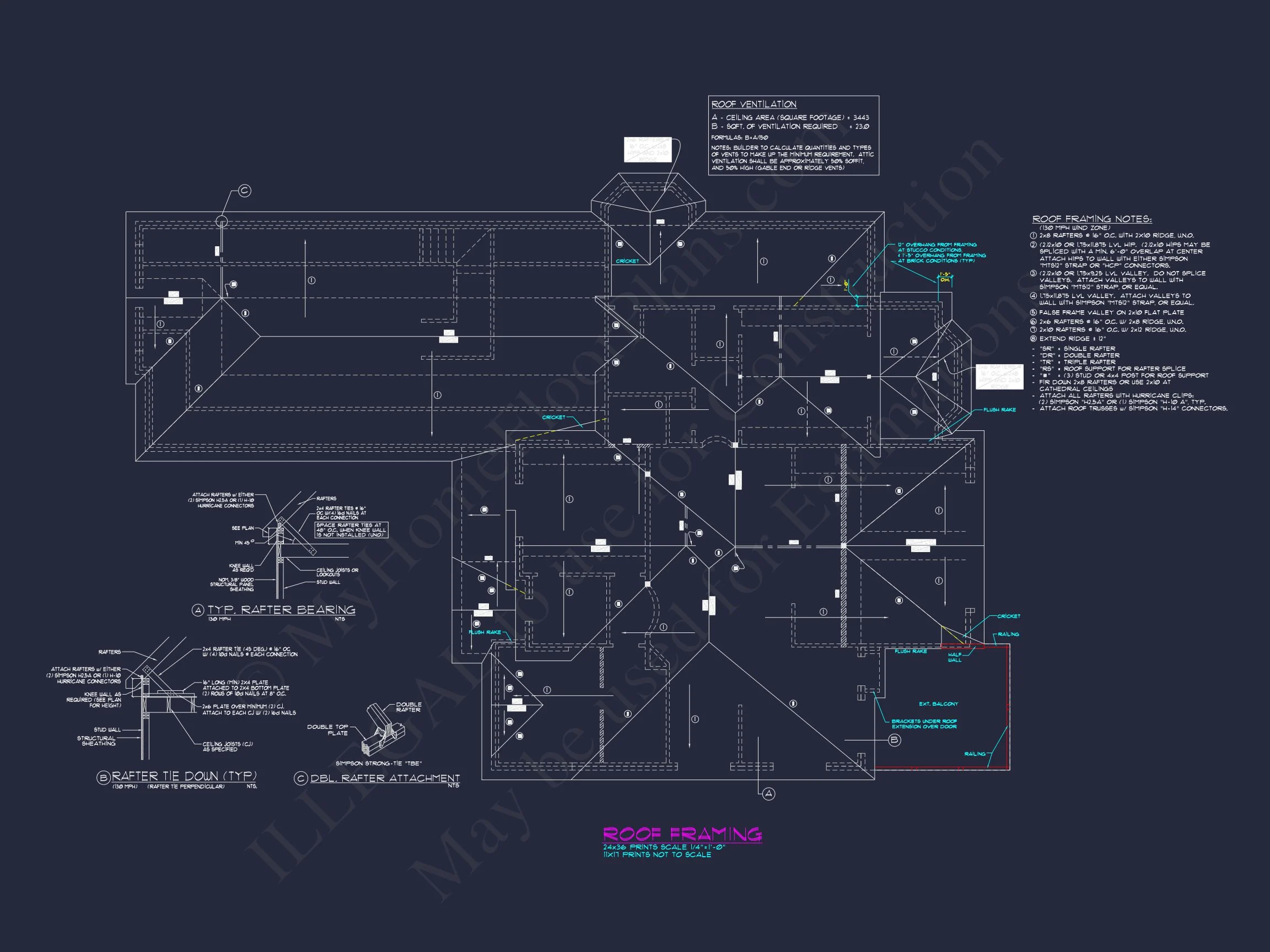 Stunning house Plan with Spacious CAD Blueprint Designs