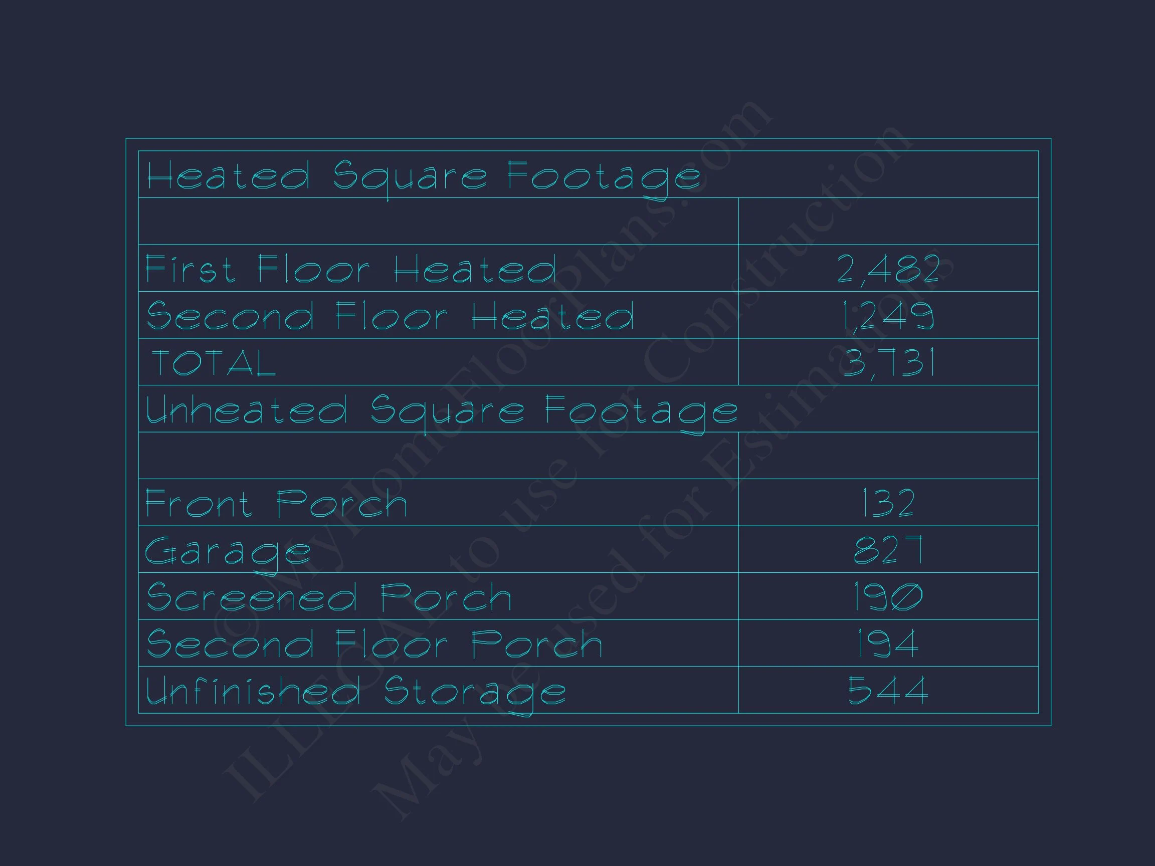 Stunning house Plan with Spacious CAD Blueprint Designs