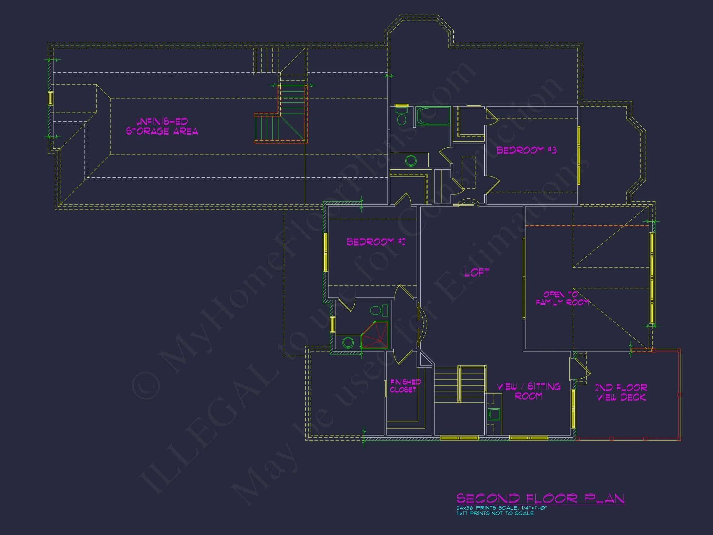 Stunning house Plan with Spacious CAD Blueprint Designs