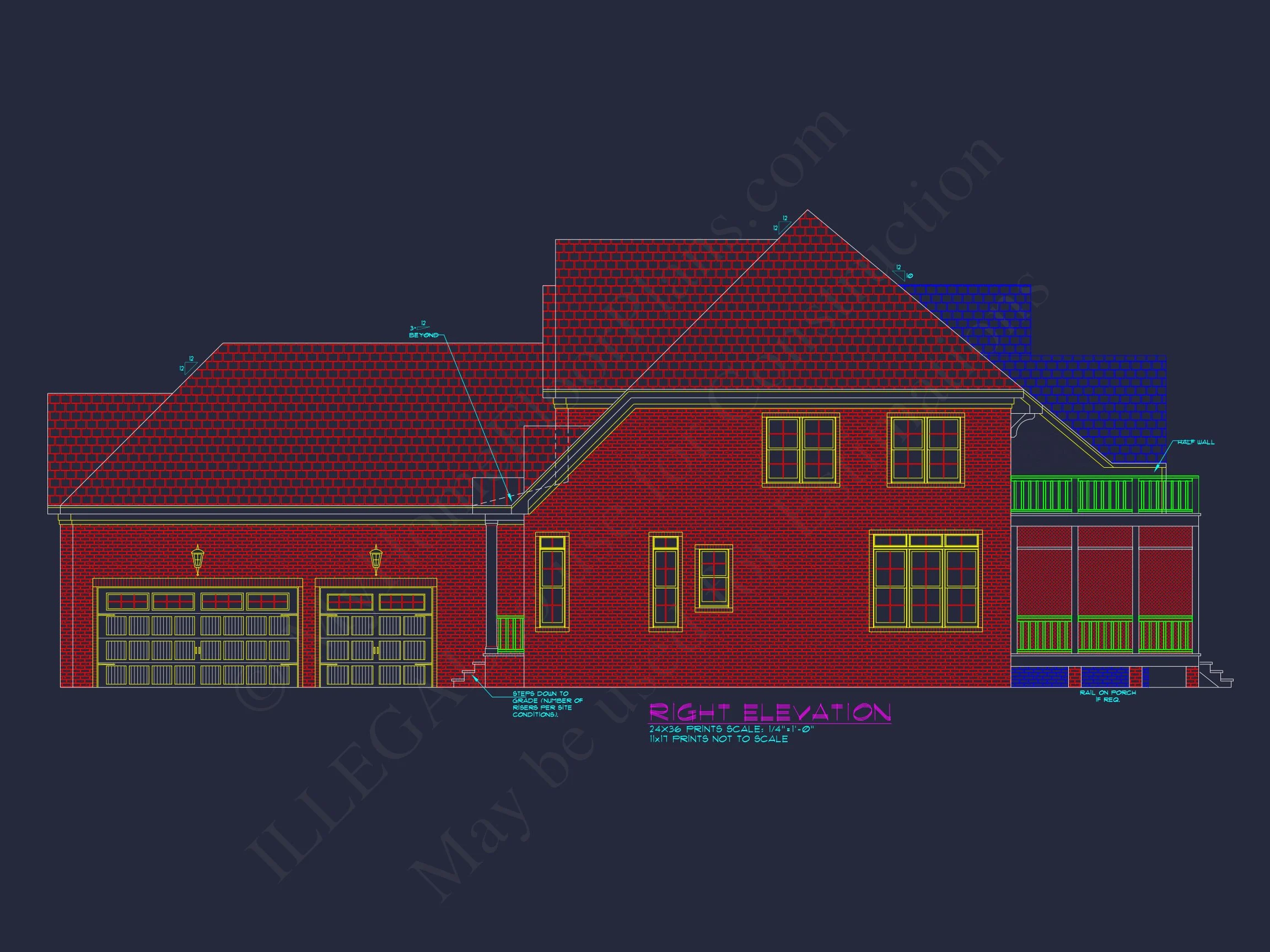 Stunning house Plan with Spacious CAD Blueprint Designs