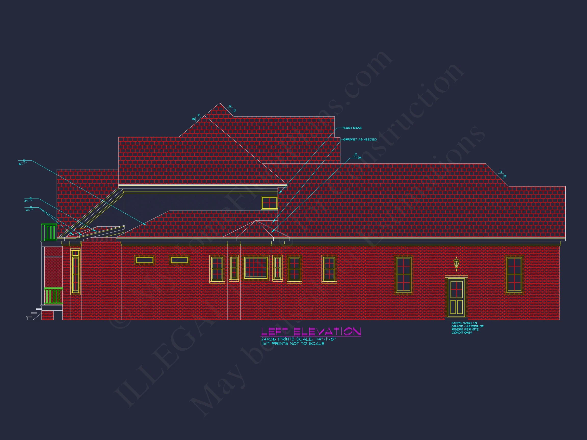 Stunning house Plan with Spacious CAD Blueprint Designs