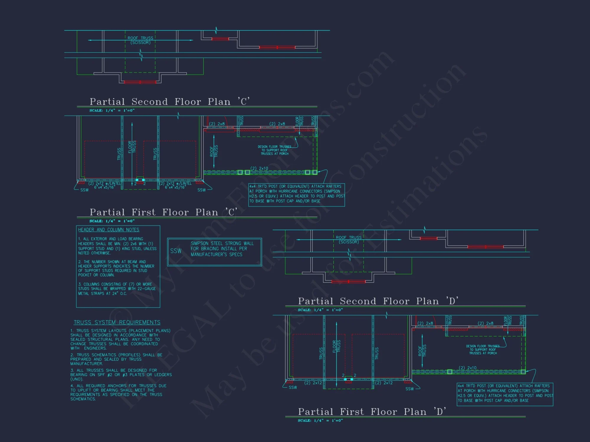 Modern CAD house Plan with 2-Story Design and Blueprint