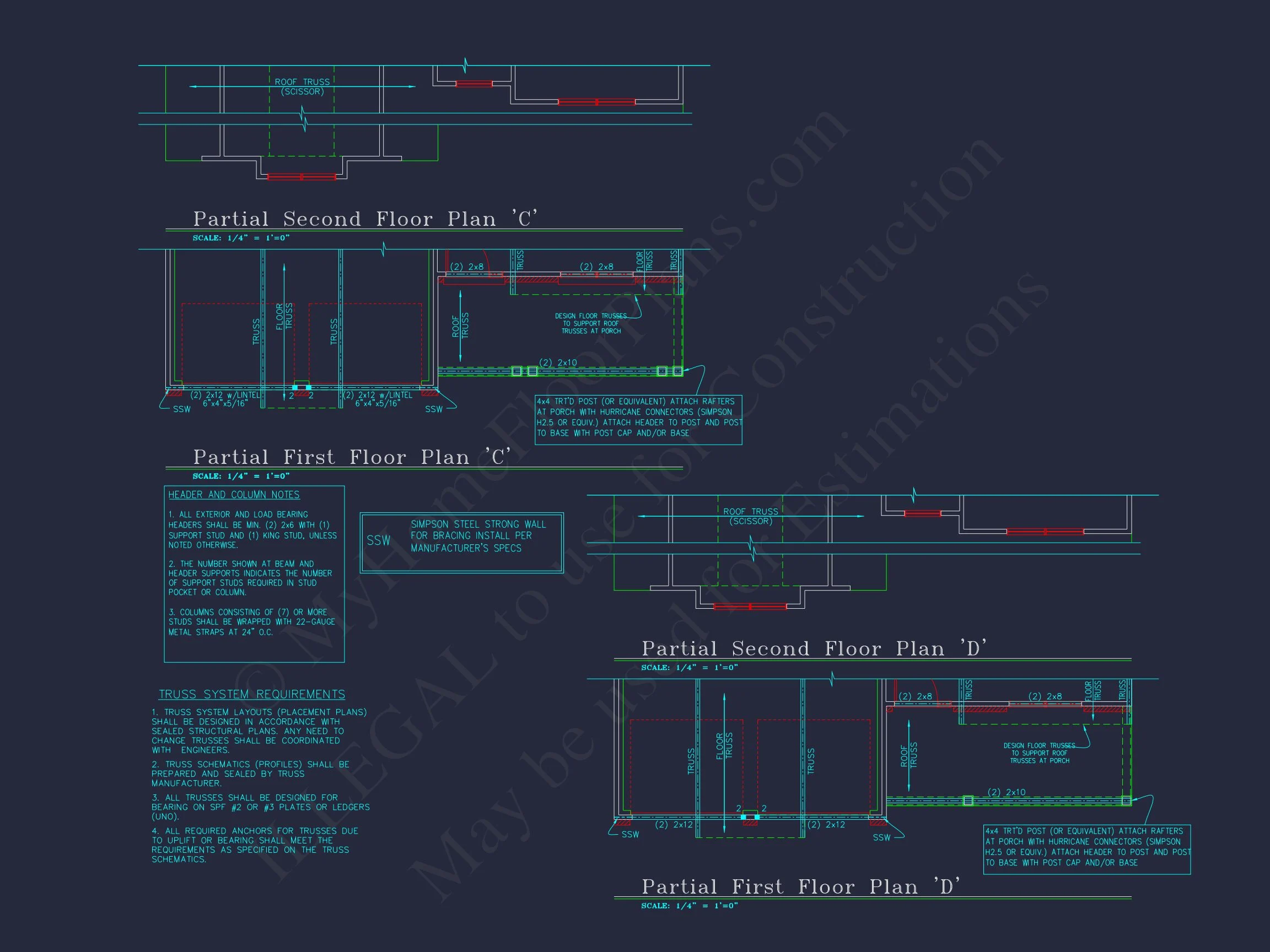 Modern CAD house Plan with 2-Story Design and Blueprint