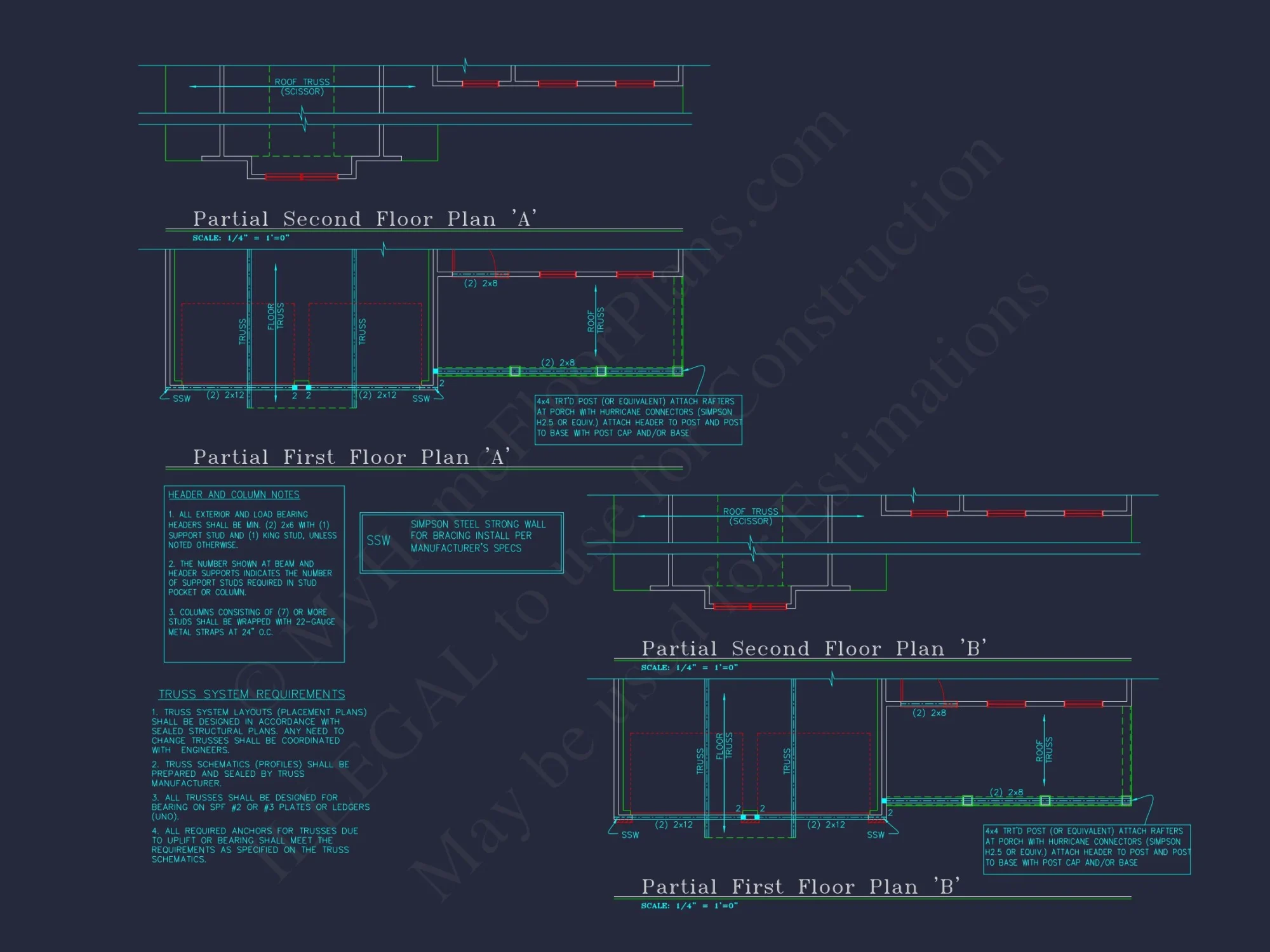 Modern CAD house Plan with 2-Story Design and Blueprint