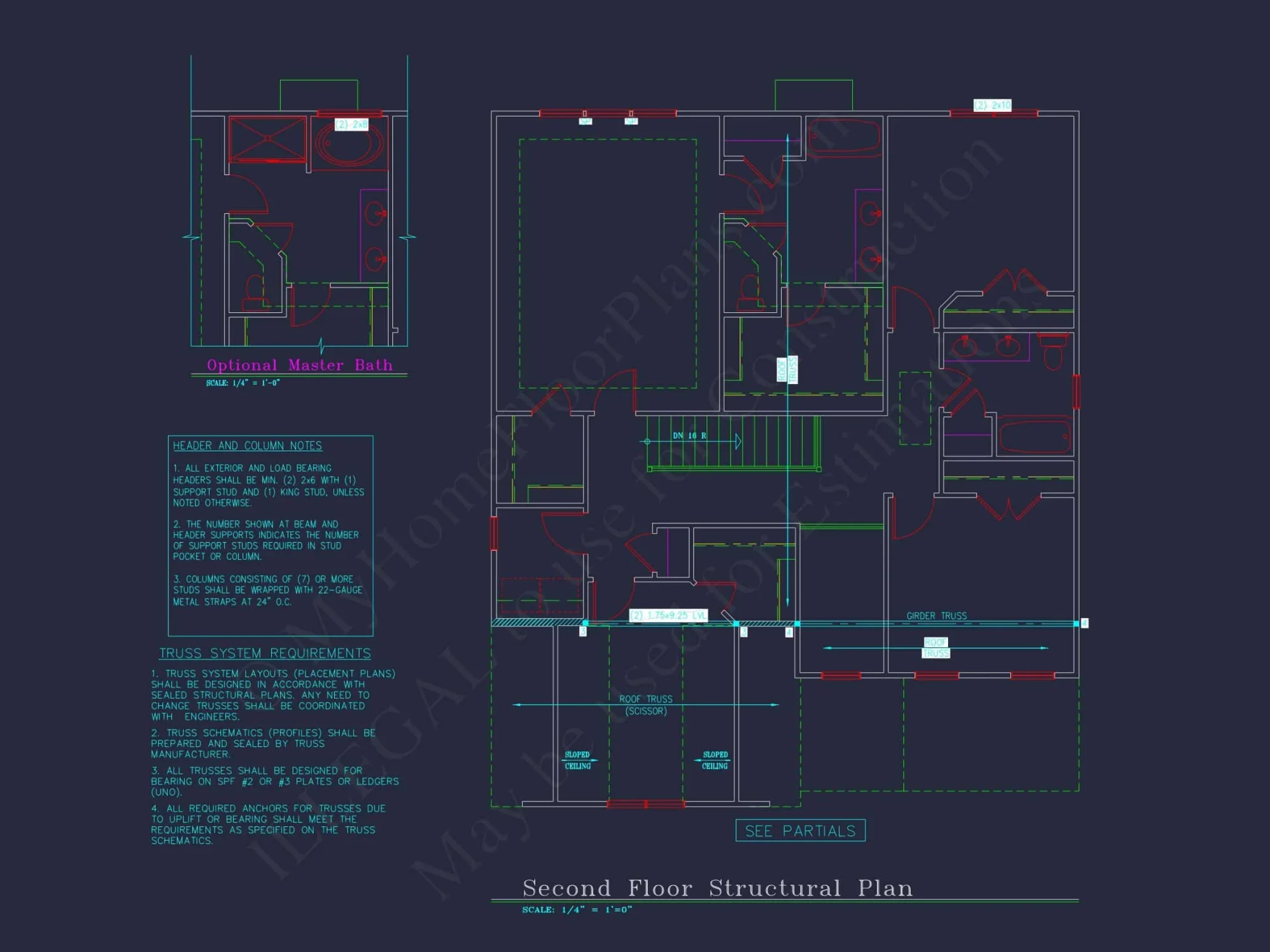 Modern CAD house Plan with 2-Story Design and Blueprint