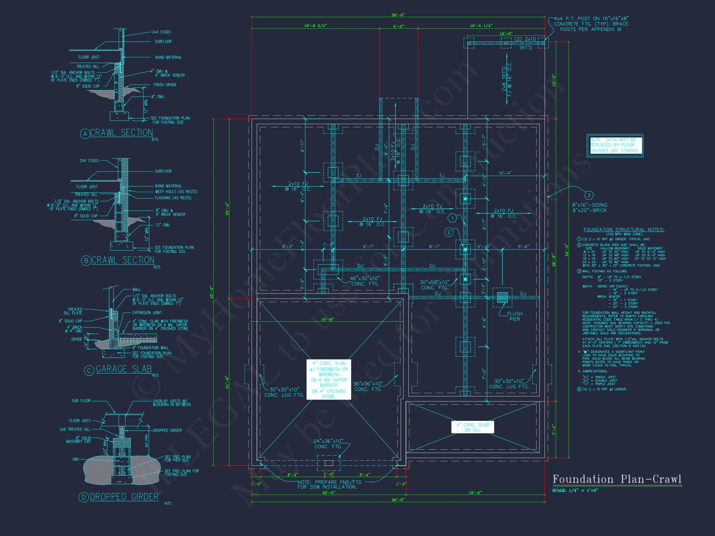 Modern CAD house Plan with 2-Story Design and Blueprint