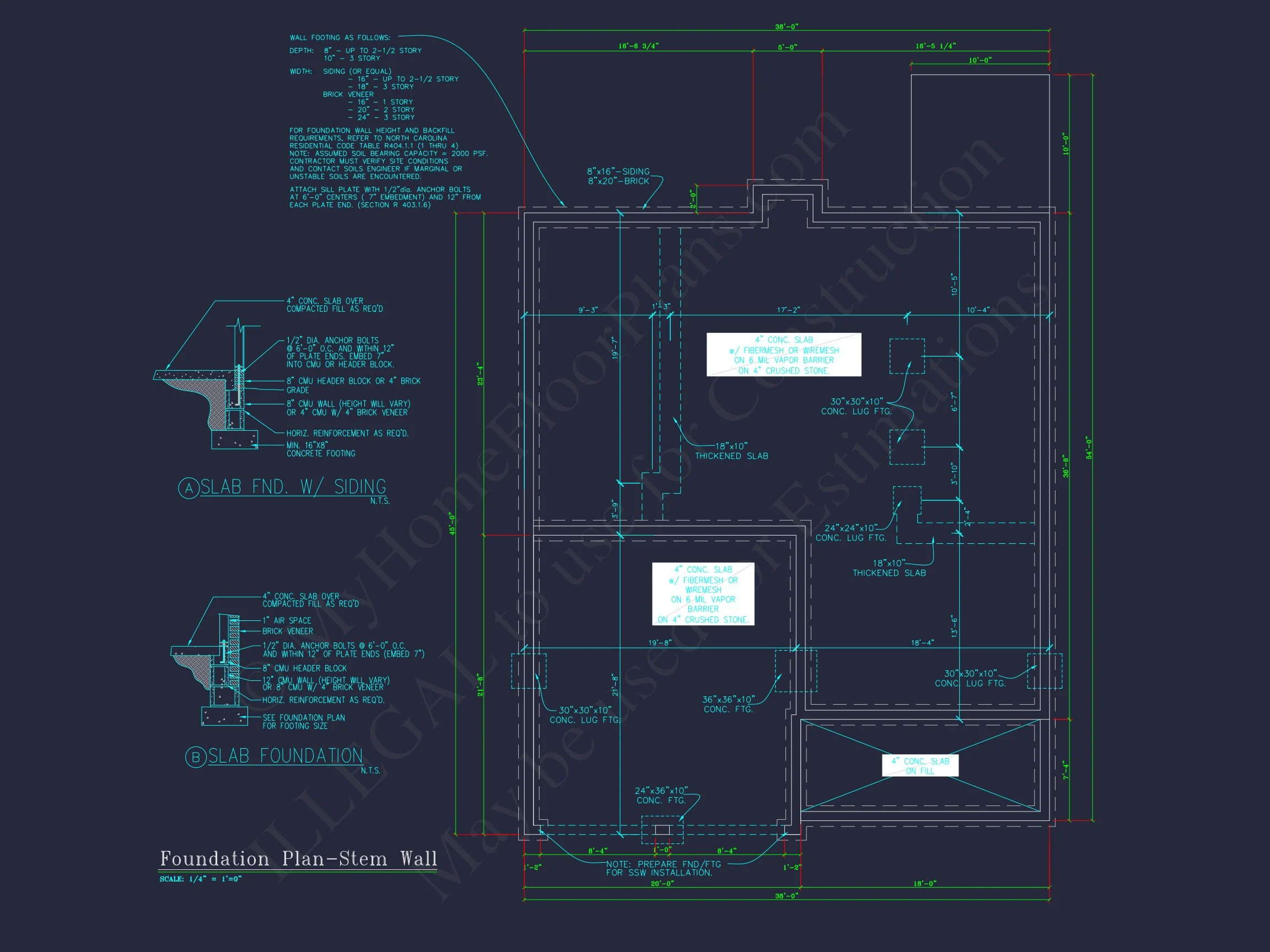 Modern CAD house Plan with 2-Story Design and Blueprint
