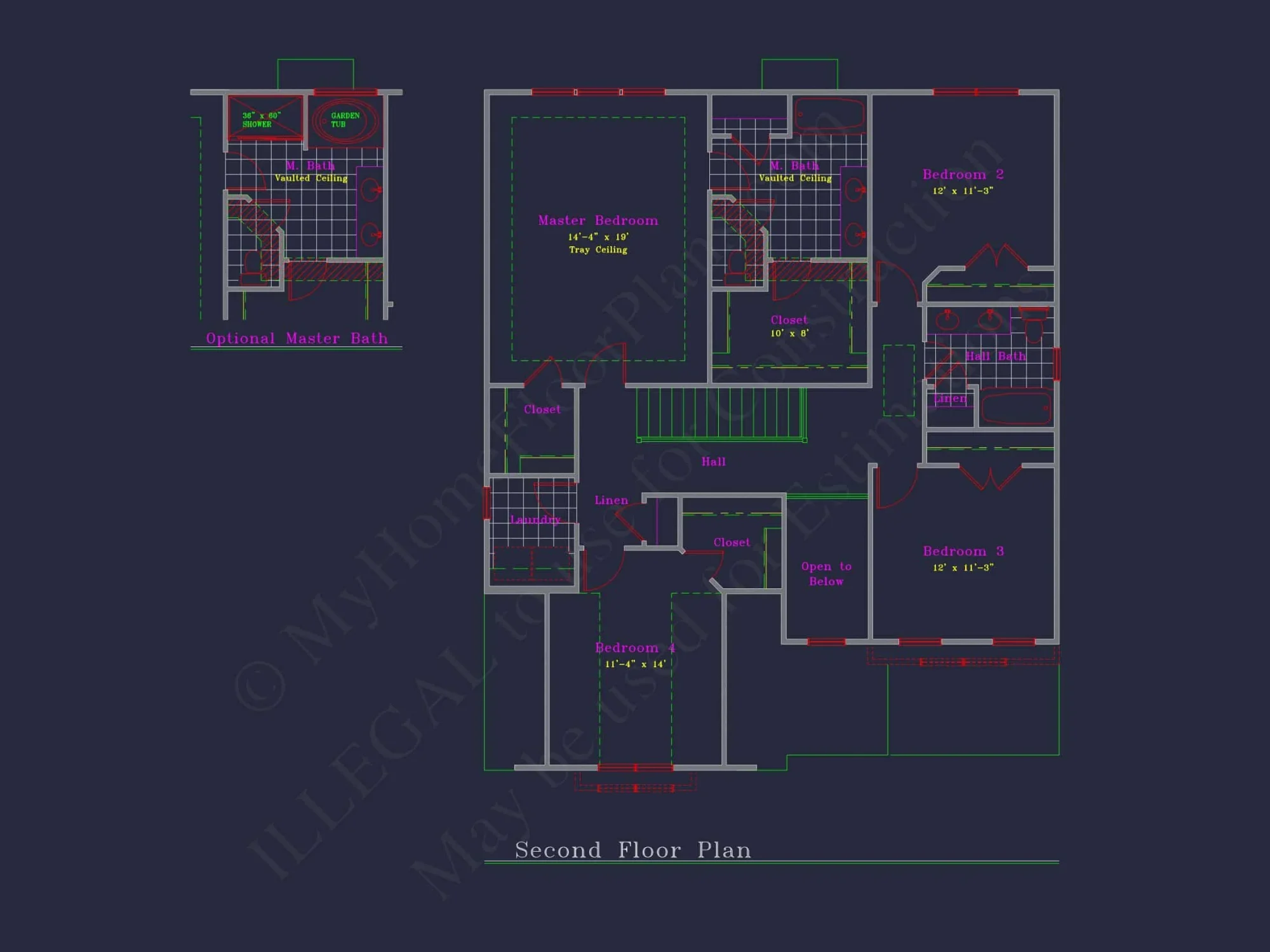 Perfectly Crafted house Floor Plan with 2 Floors and 4 Bedrooms