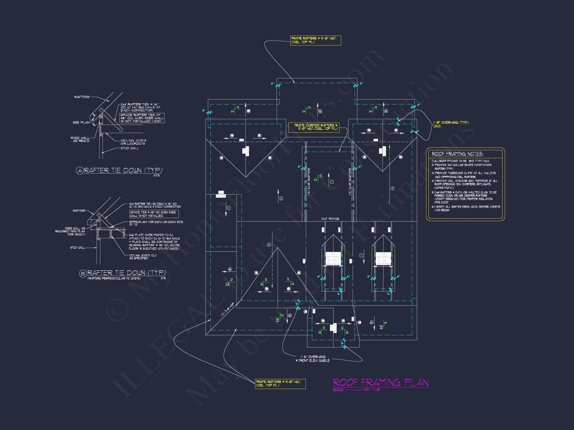 Modern Craftsman-Style house Plan with Detailed CAD Blueprints