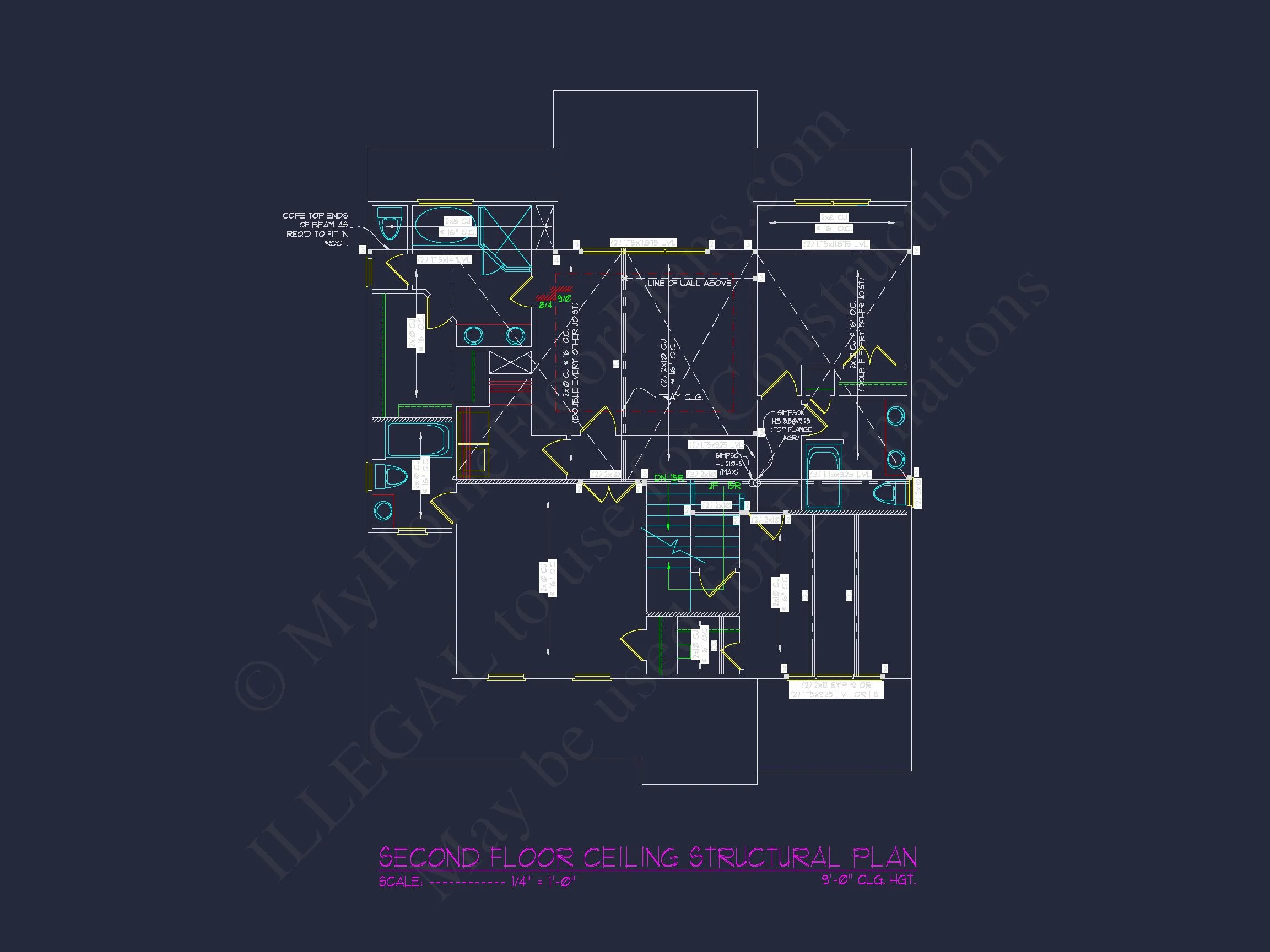 11-1191 HOUSE PLAN - Modern Craftsman-Style House Plan with Detailed CAD Blueprints 17 Modern Craftsman-Style house Plan with Detailed CAD Blueprints