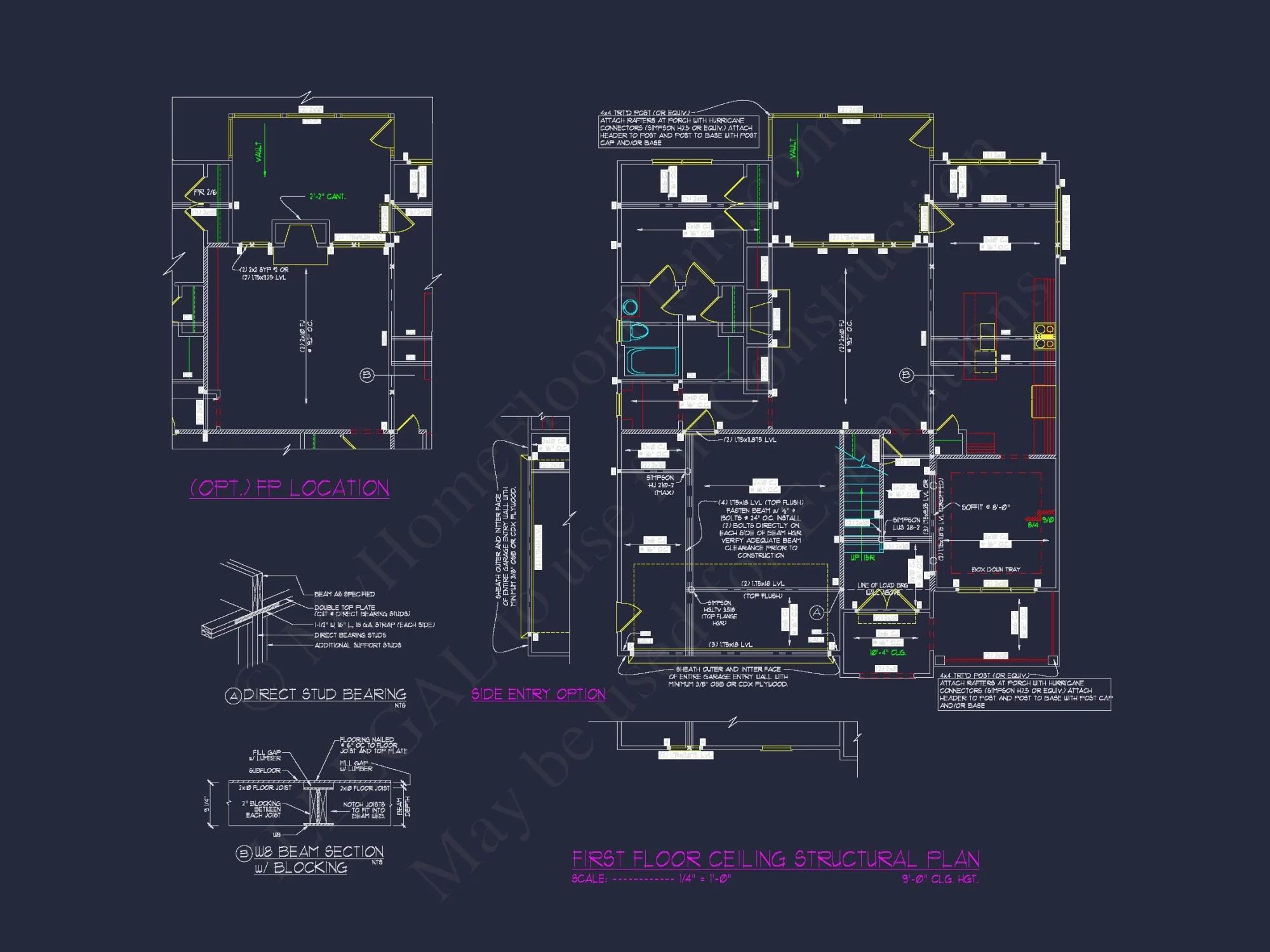 Modern Craftsman-Style house Plan with Detailed CAD Blueprints