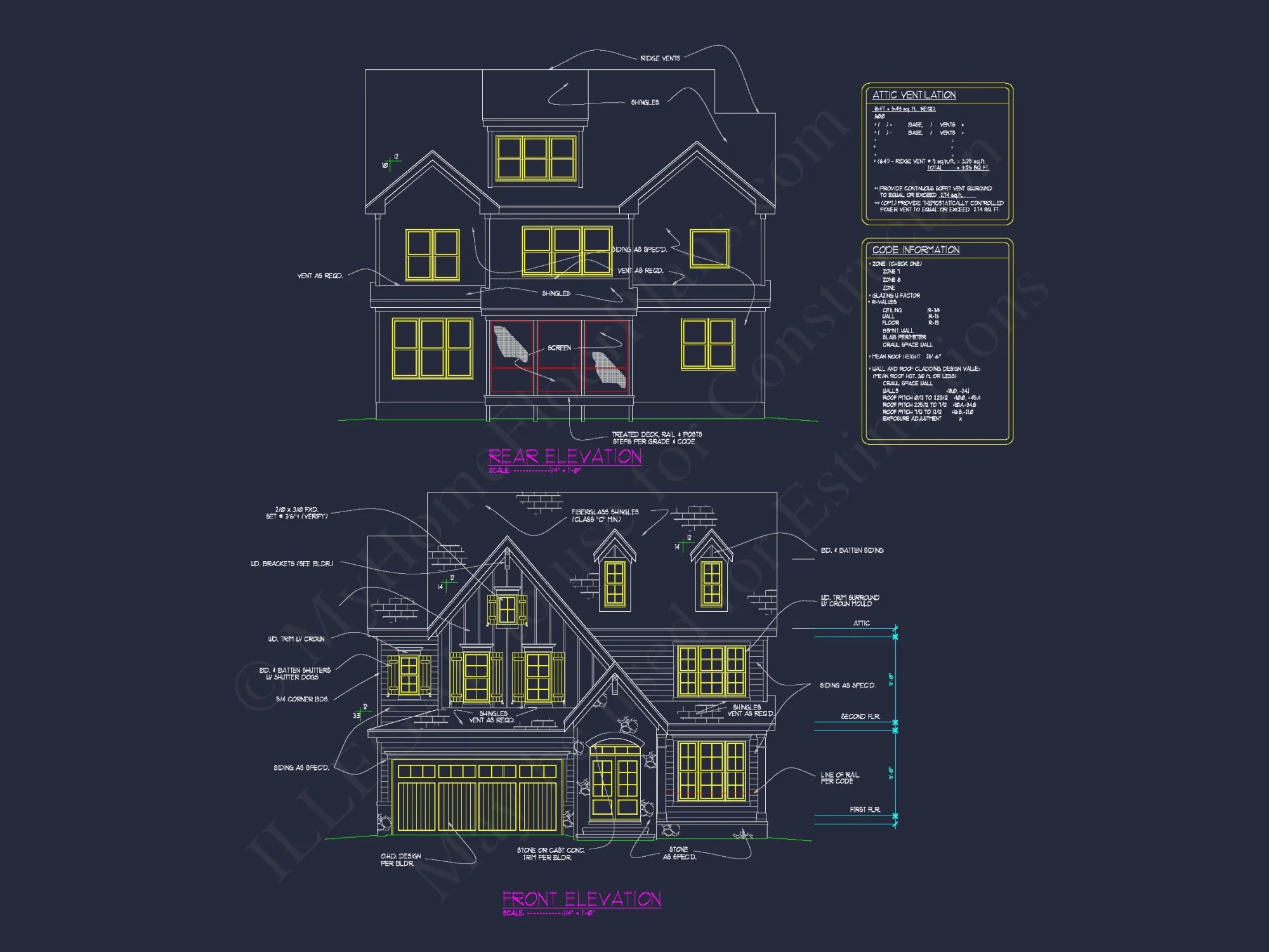 Modern Craftsman-Style house Plan with Detailed CAD Blueprints