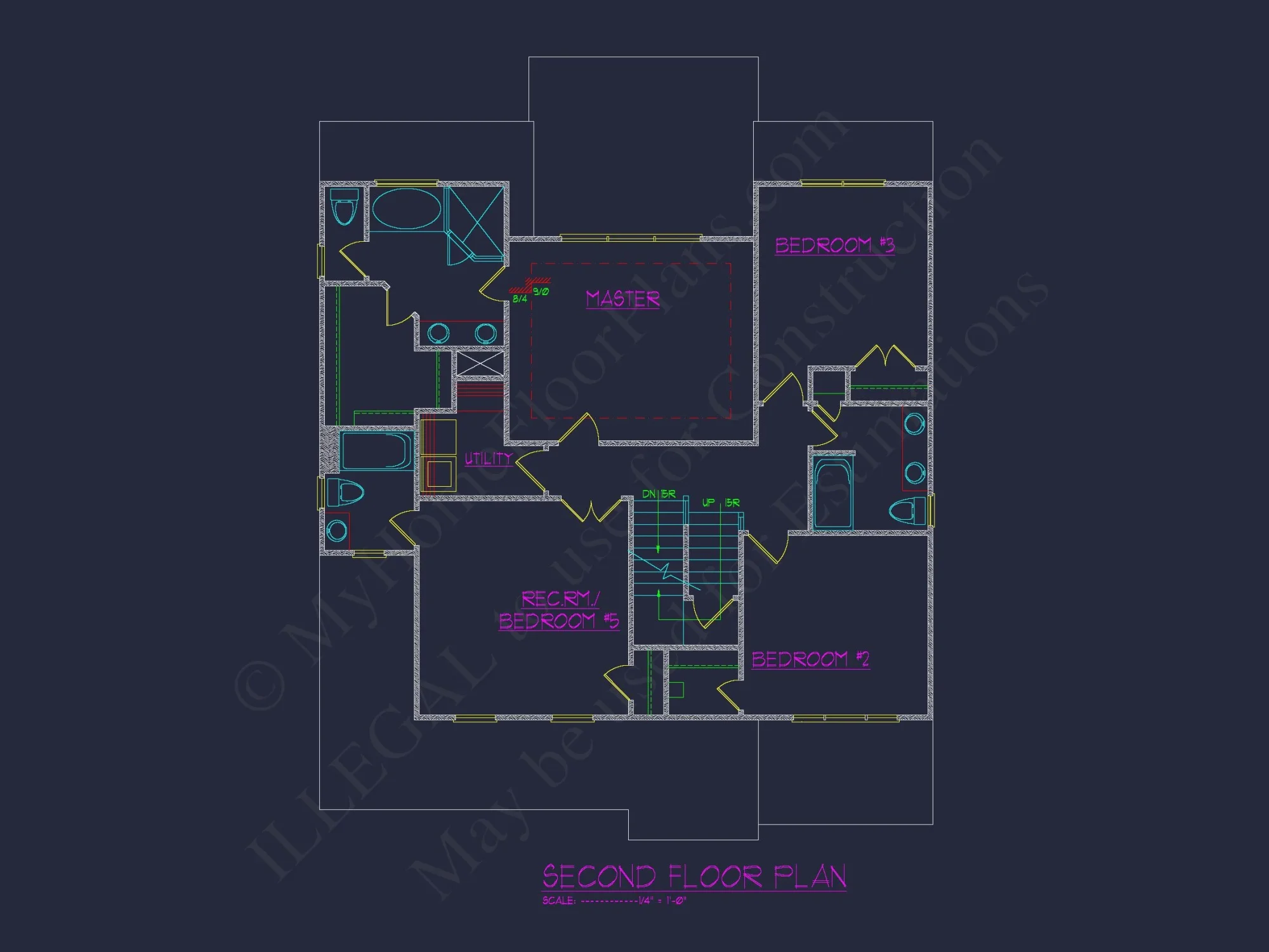 Modern Craftsman-Style house Plan with Detailed CAD Blueprints