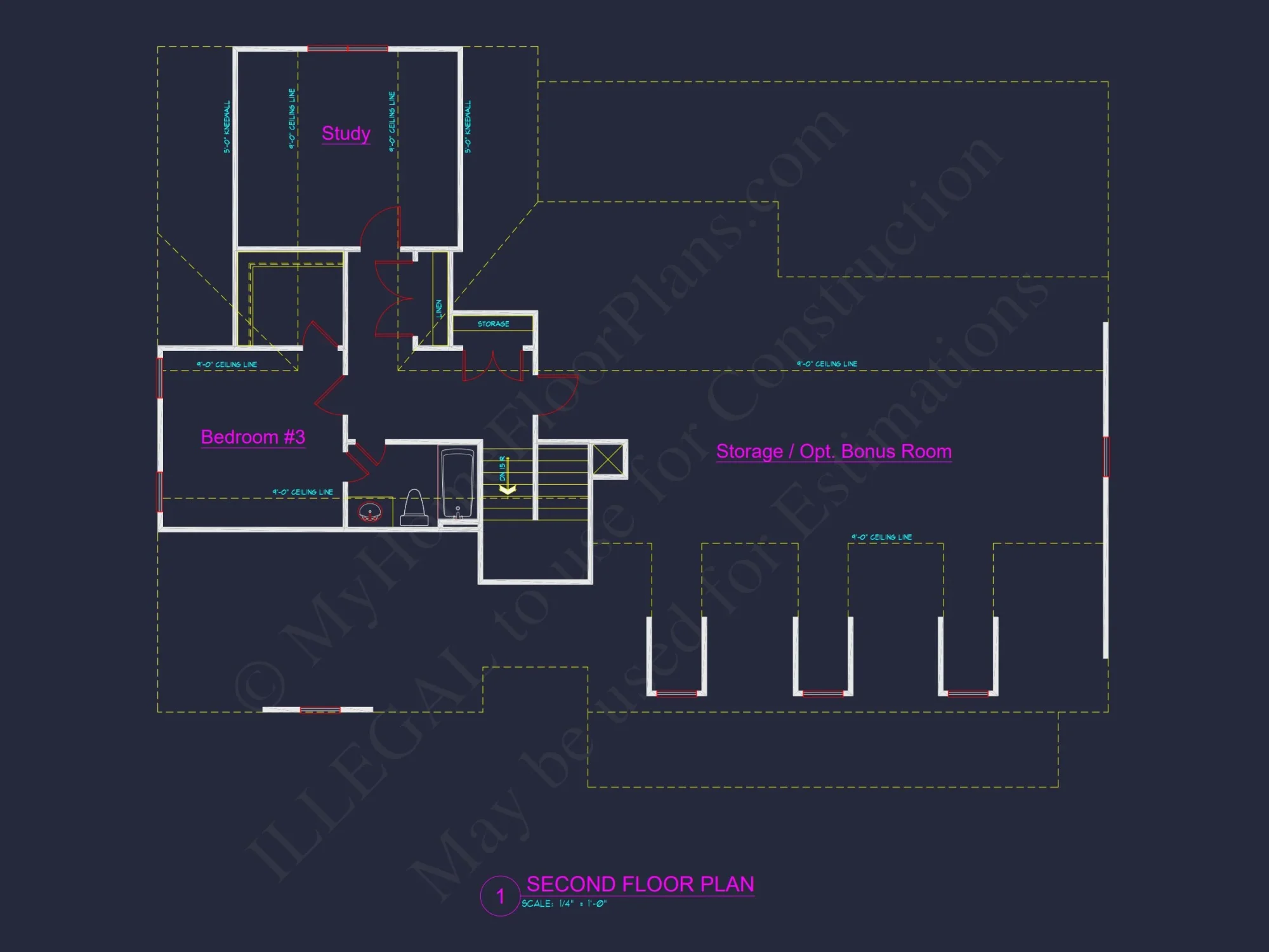 Traditional Craftsman house Blueprint with Open Floor Designs