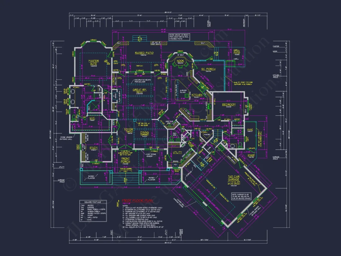Custom Craftsman house Plan with 3 Beds, CAD Designs & More!