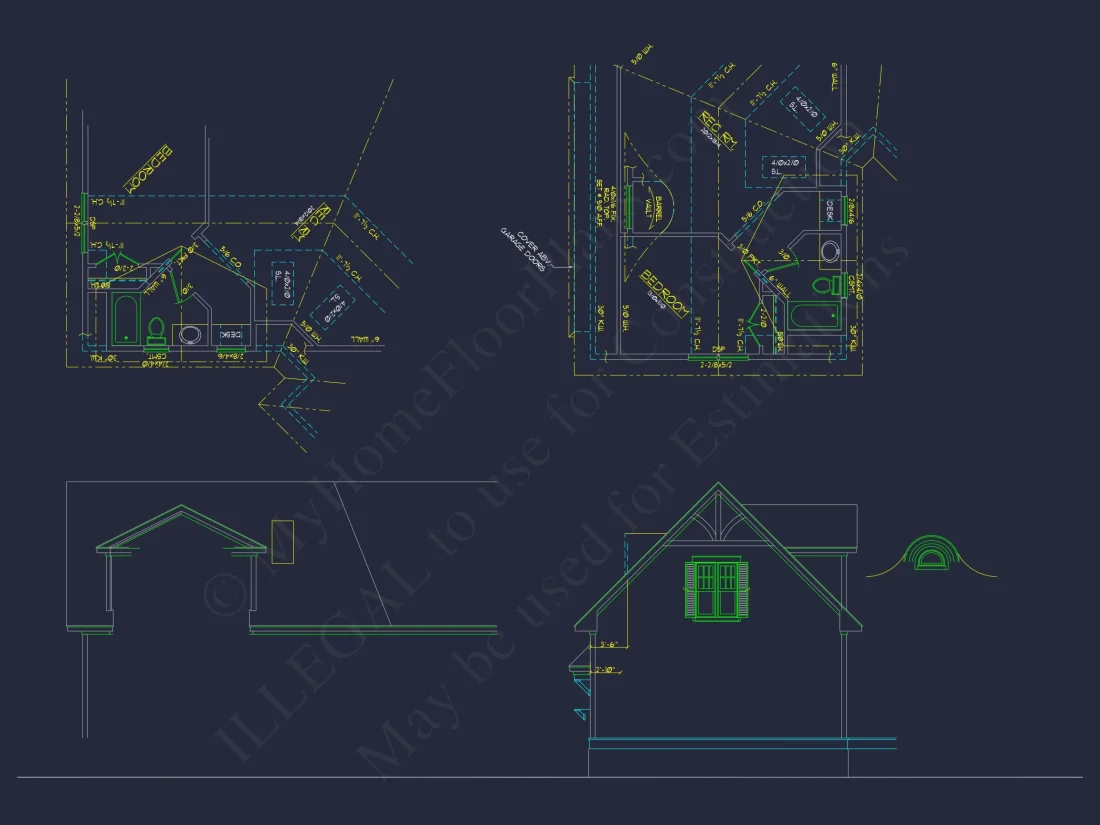 Custom Craftsman house Plan with 3 Beds, CAD Designs & More!