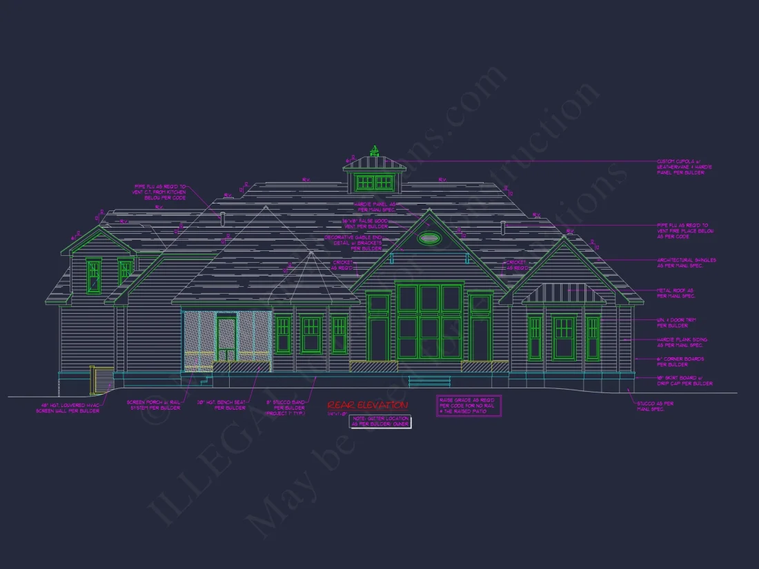 Custom Craftsman house Plan with 3 Beds, CAD Designs & More!
