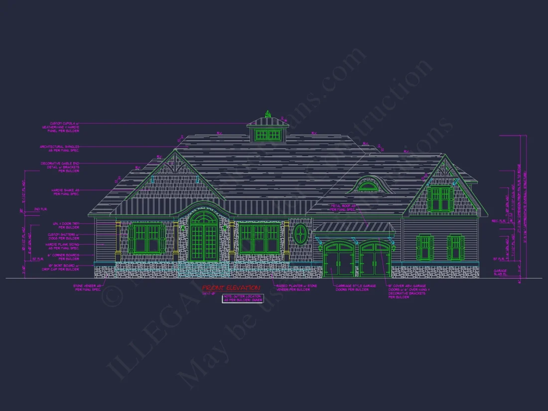 Custom Craftsman house Plan with 3 Beds, CAD Designs & More!