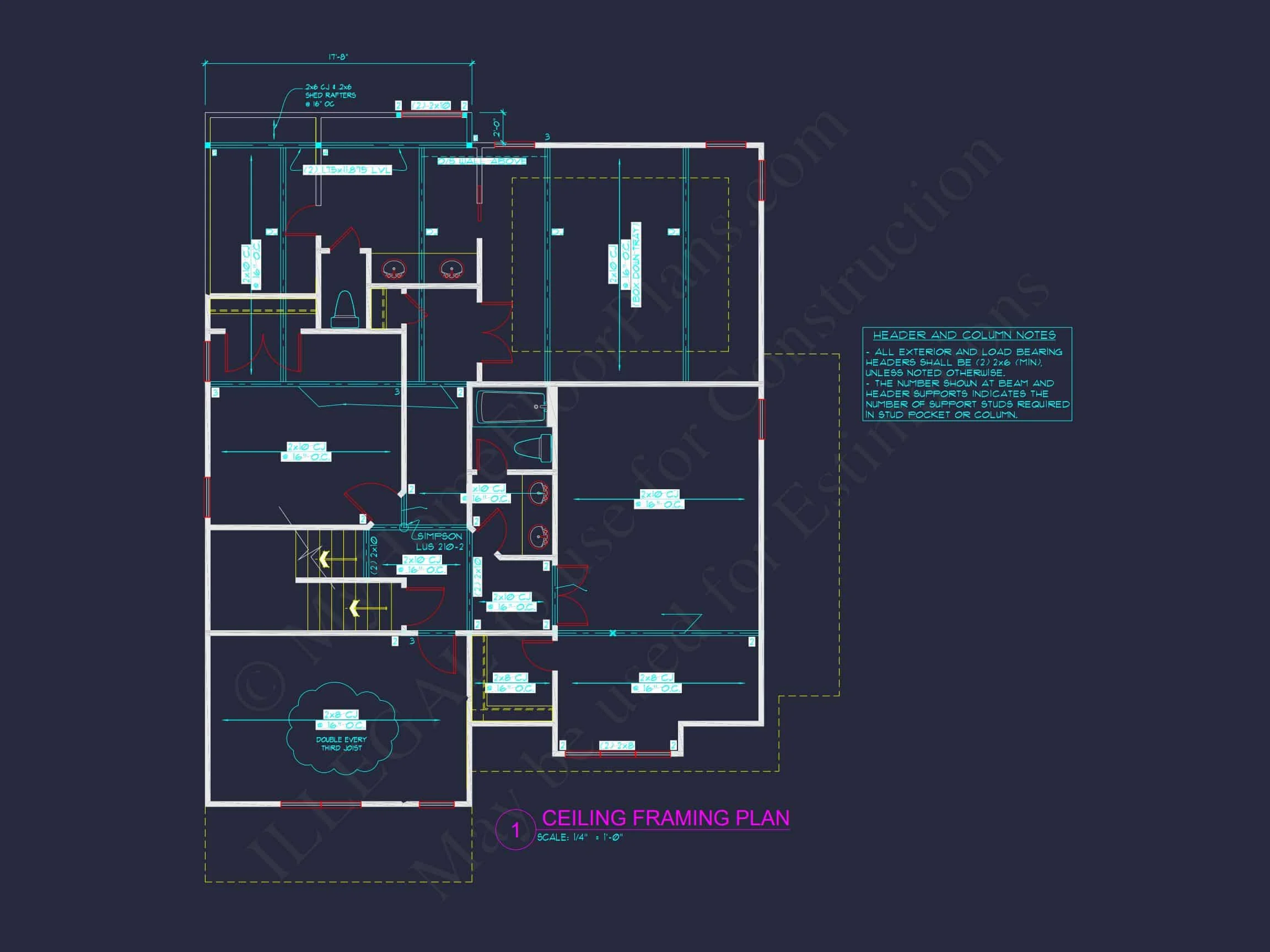 Elegant house Floor Plan with CAD Designs & Blueprints